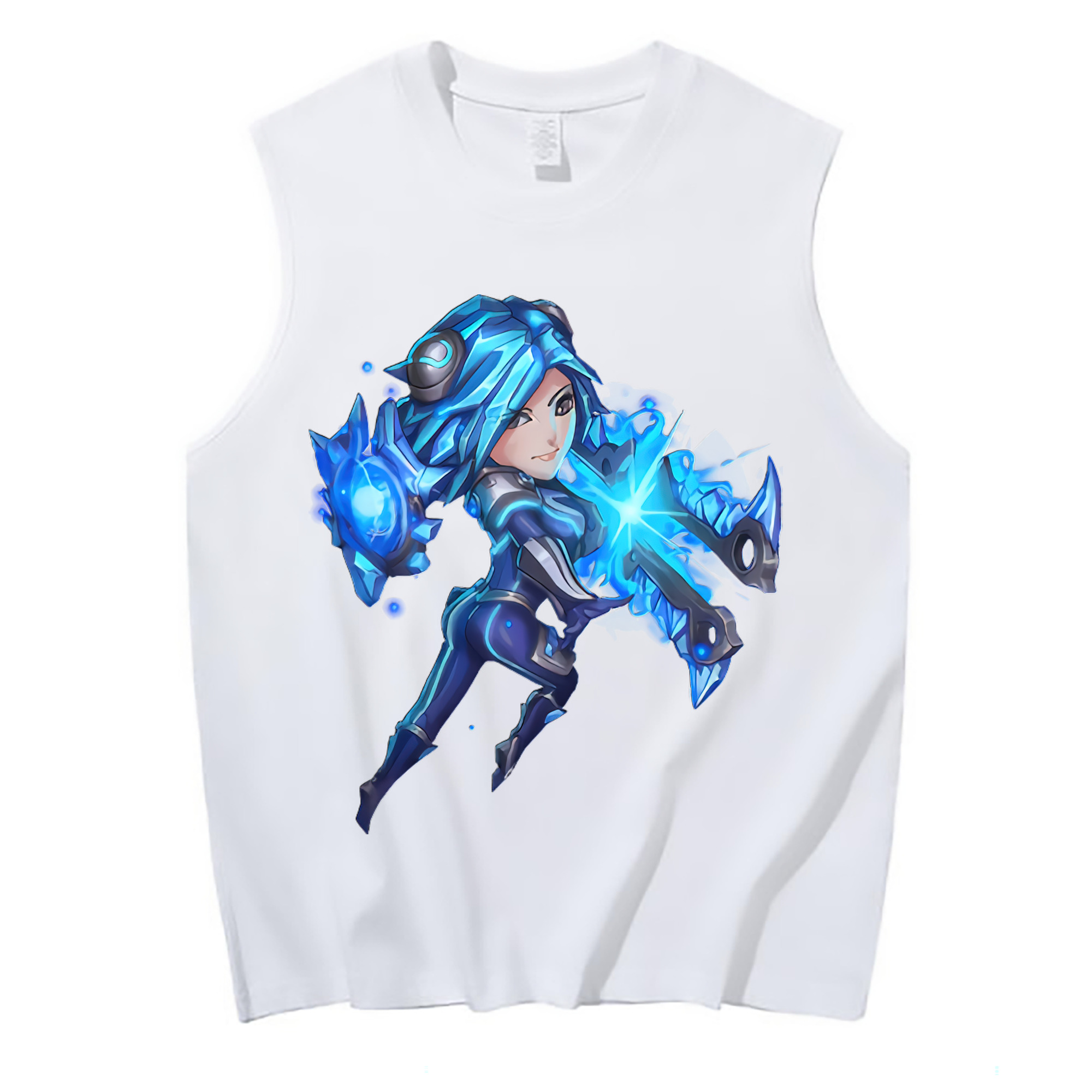 （画像用） リーグ・オブ・レジェンド League of Legends LOL コットン100％タンクトップ（フロントプリント）