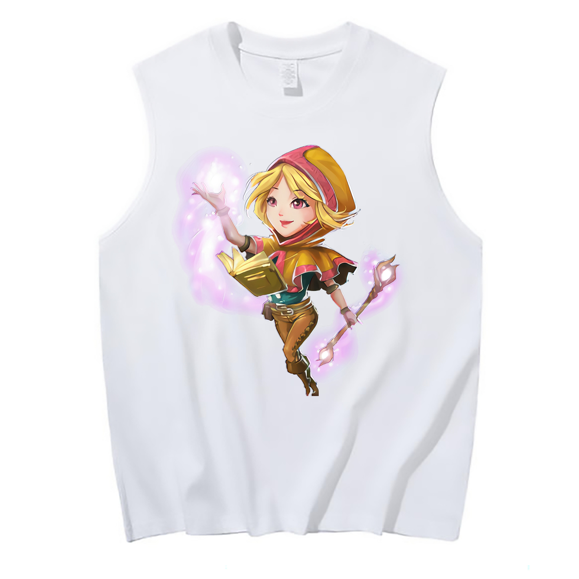 （画像用） リーグ・オブ・レジェンド League of Legends LOL コットン100％タンクトップ（フロントプリント）