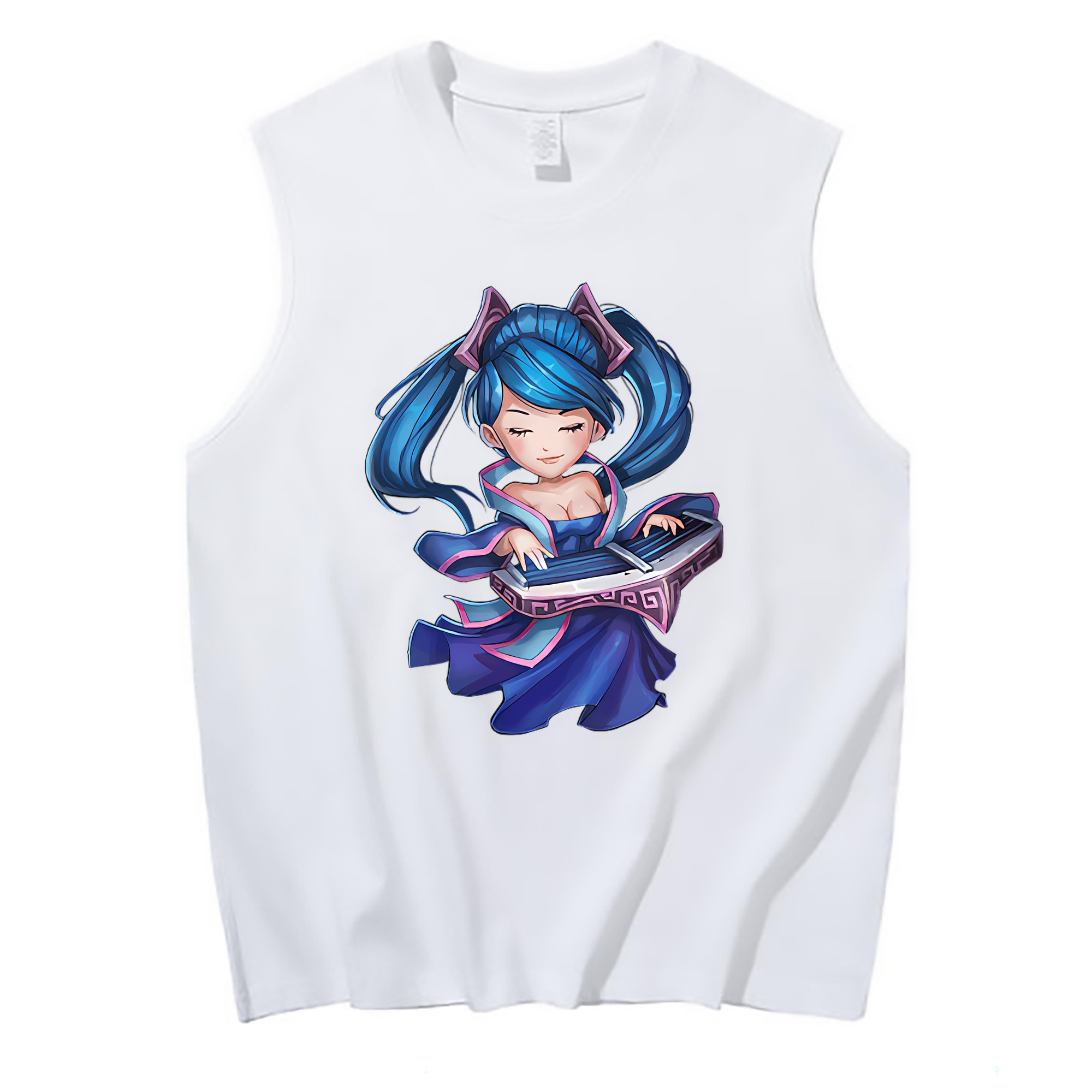 （画像用） リーグ・オブ・レジェンド League of Legends LOL コットン100％タンクトップ（フロントプリント）