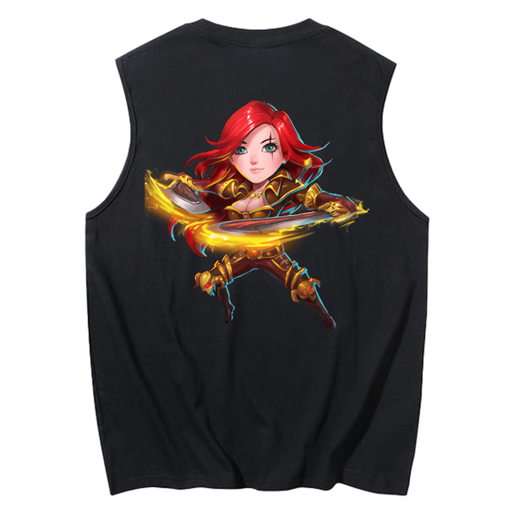 リーグ・オブ・レジェンド League of Legends LOL コットン100％タンクトップ（背面プリント）