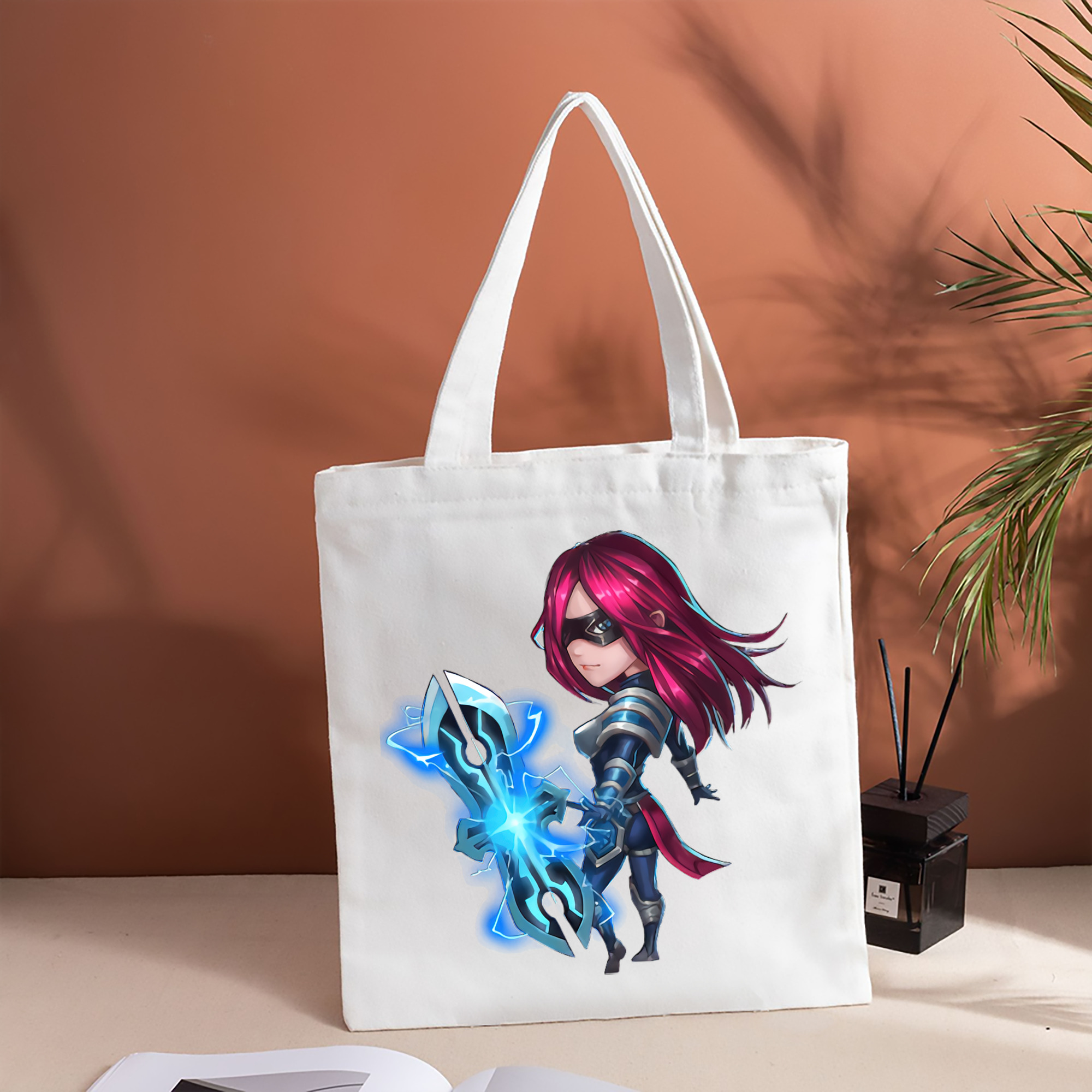 リーグ・オブ・レジェンド League of Legends LOL 縦型キャンバス生地手提げバッグ　トートバッグ