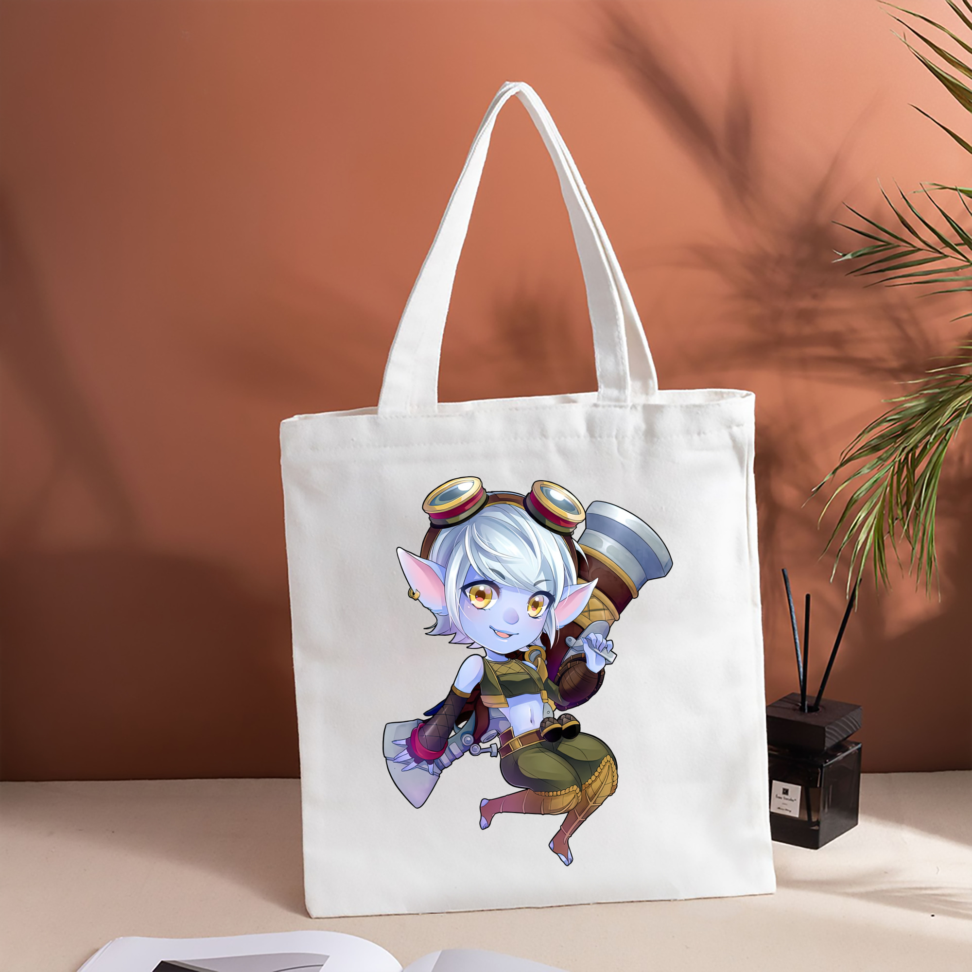 リーグ・オブ・レジェンド League of Legends LOL 縦型キャンバス生地手提げバッグ　トートバッグ