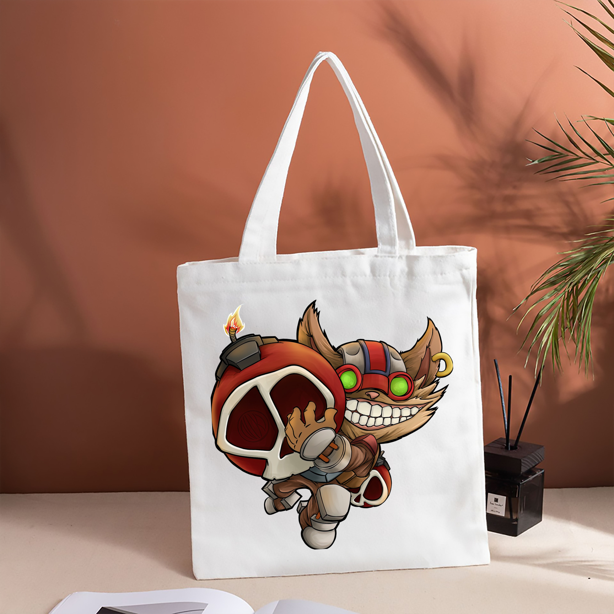 リーグ・オブ・レジェンド League of Legends LOL 縦型キャンバス生地手提げバッグ　トートバッグ
