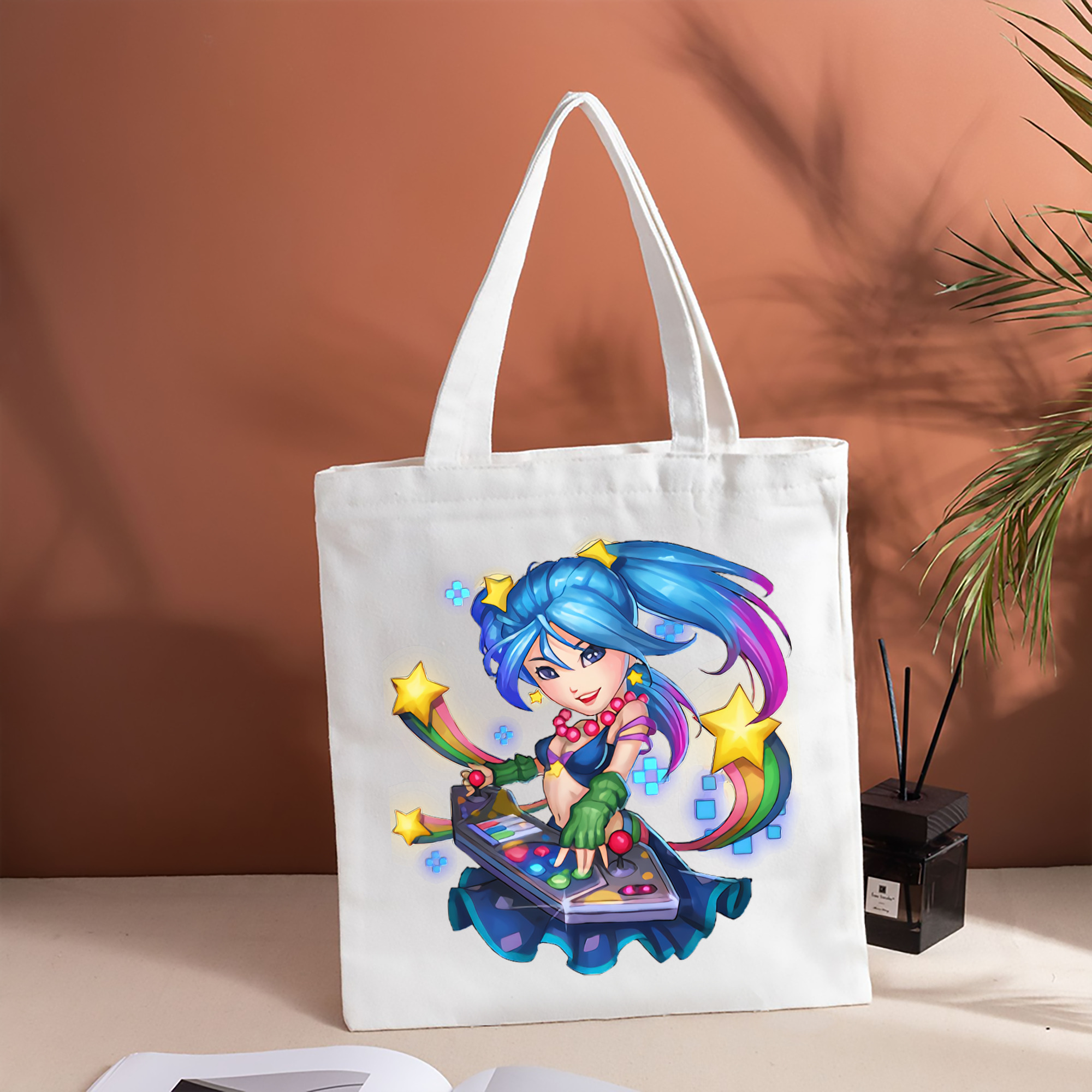 リーグ・オブ・レジェンド League of Legends LOL 縦型キャンバス生地手提げバッグ　トートバッグ