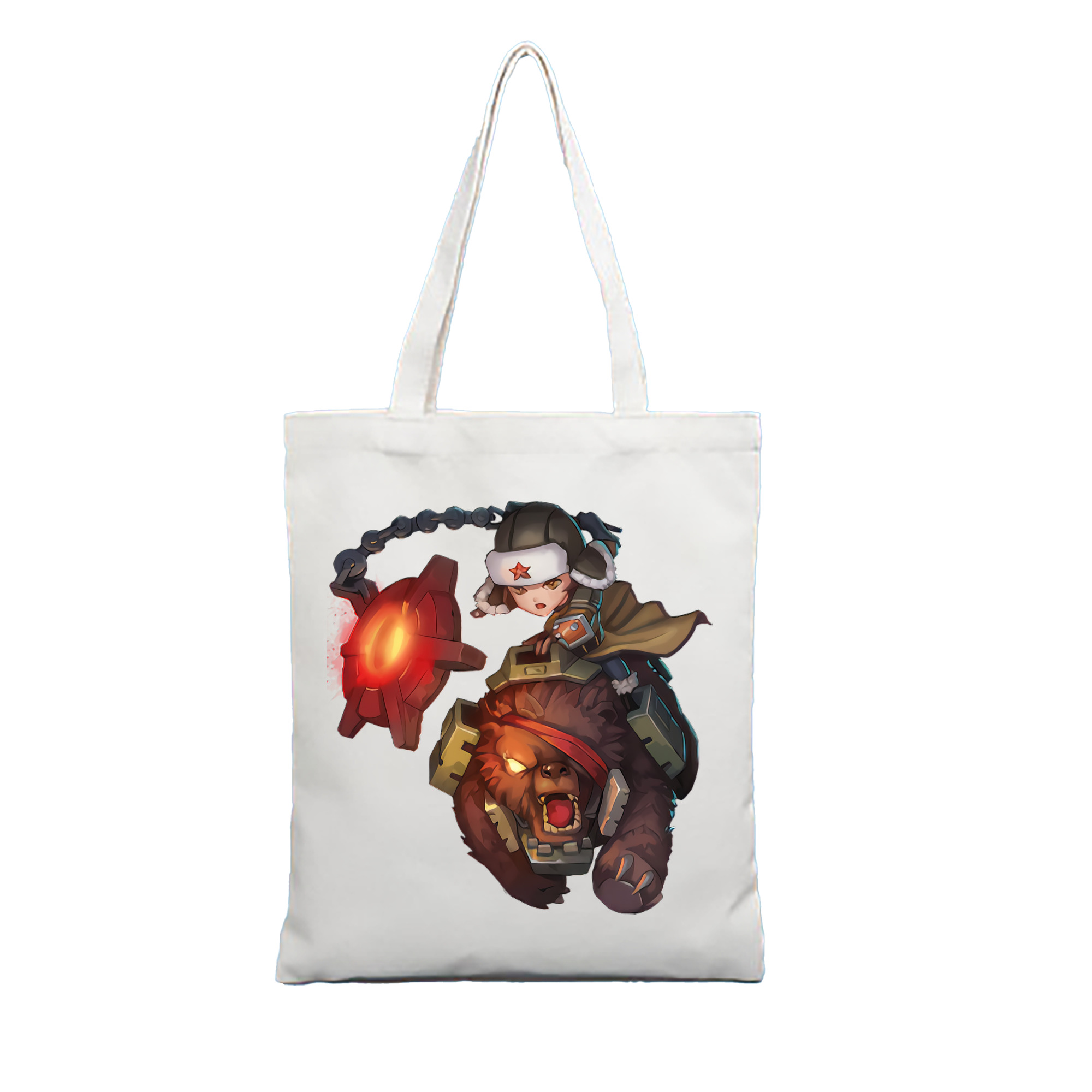 （画像用） リーグ・オブ・レジェンド League of Legends LOL 縦型キャンバス生地手提げバッグ　トートバッグ