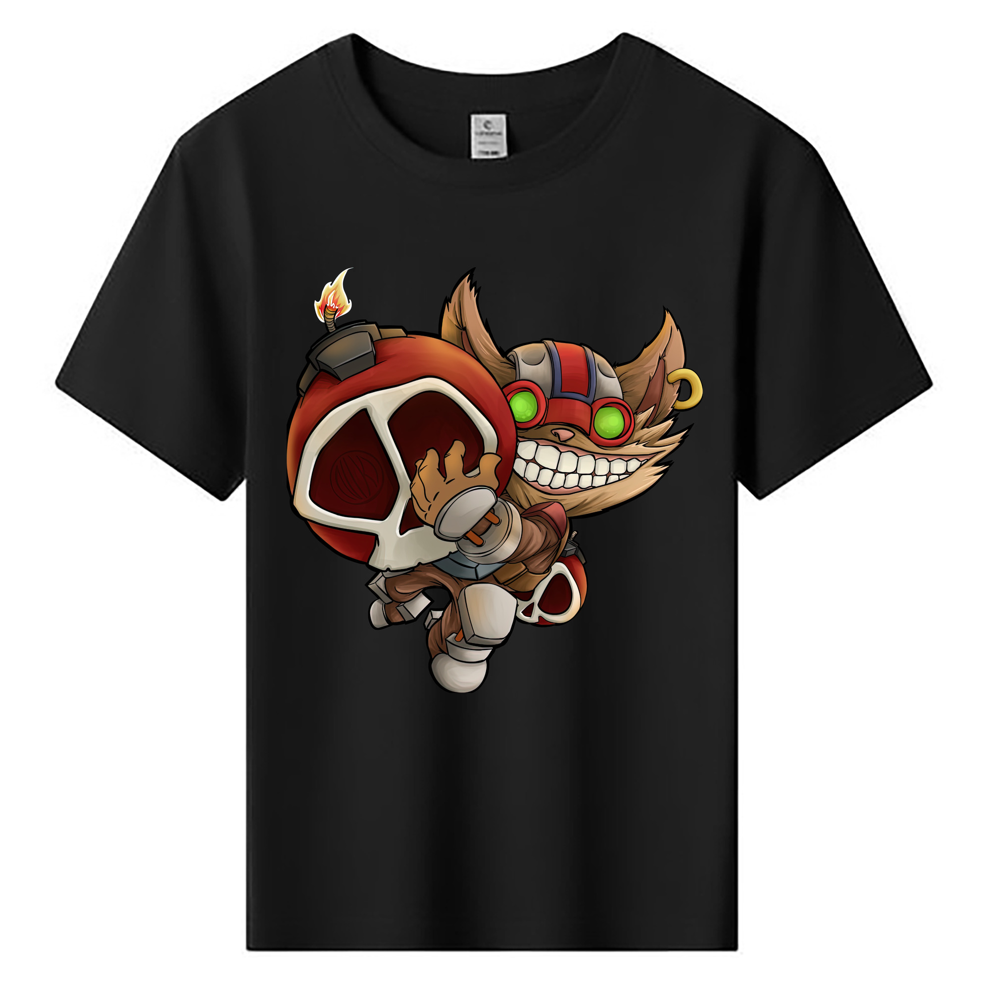 （画像用） リーグ・オブ・レジェンド League of Legends LOL 綿100％キッズTシャツ（フロントプリント）