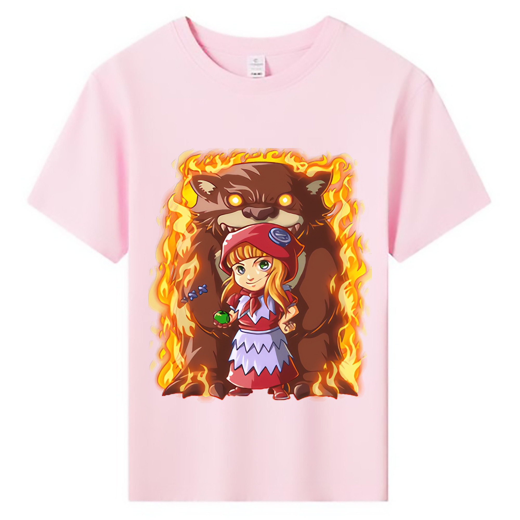 （画像用） リーグ・オブ・レジェンド League of Legends LOL 綿100％キッズTシャツ（フロントプリント）