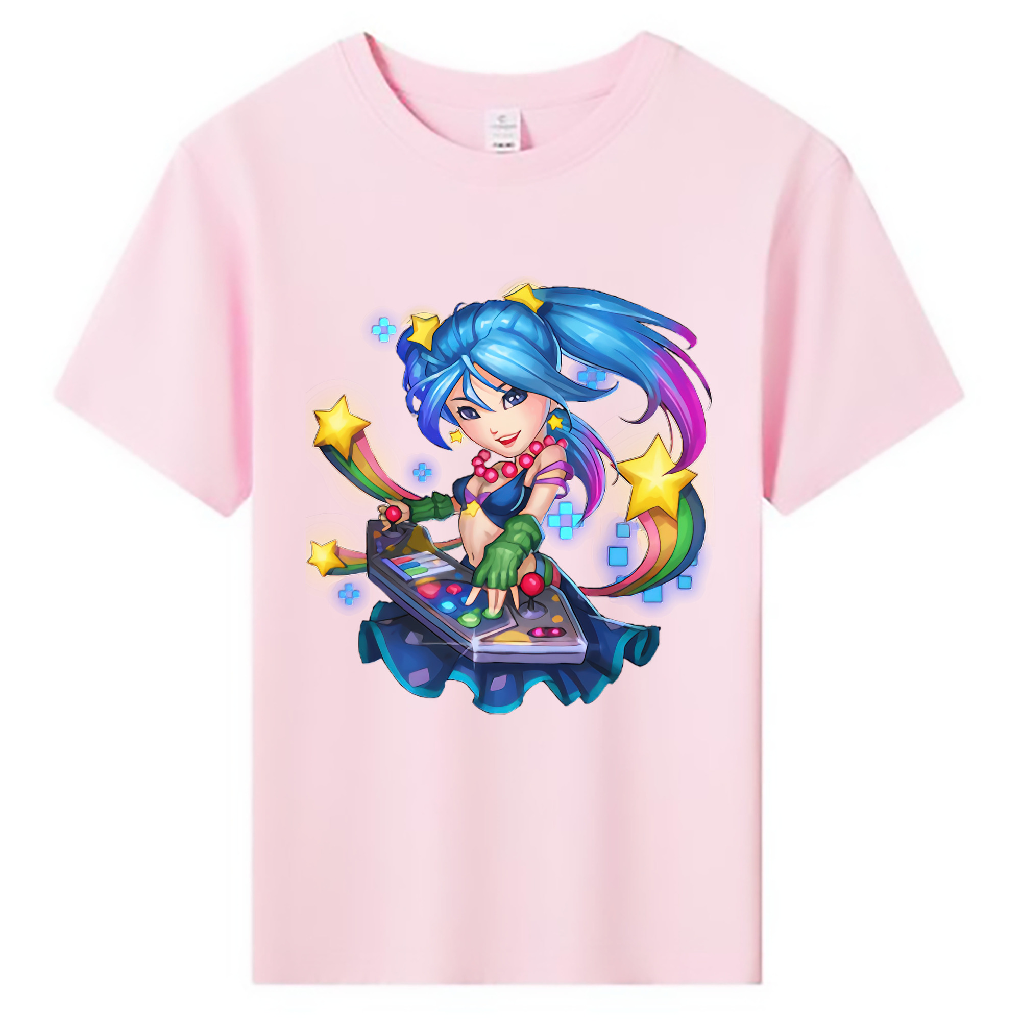 （画像用） リーグ・オブ・レジェンド League of Legends LOL 綿100％キッズTシャツ（フロントプリント）