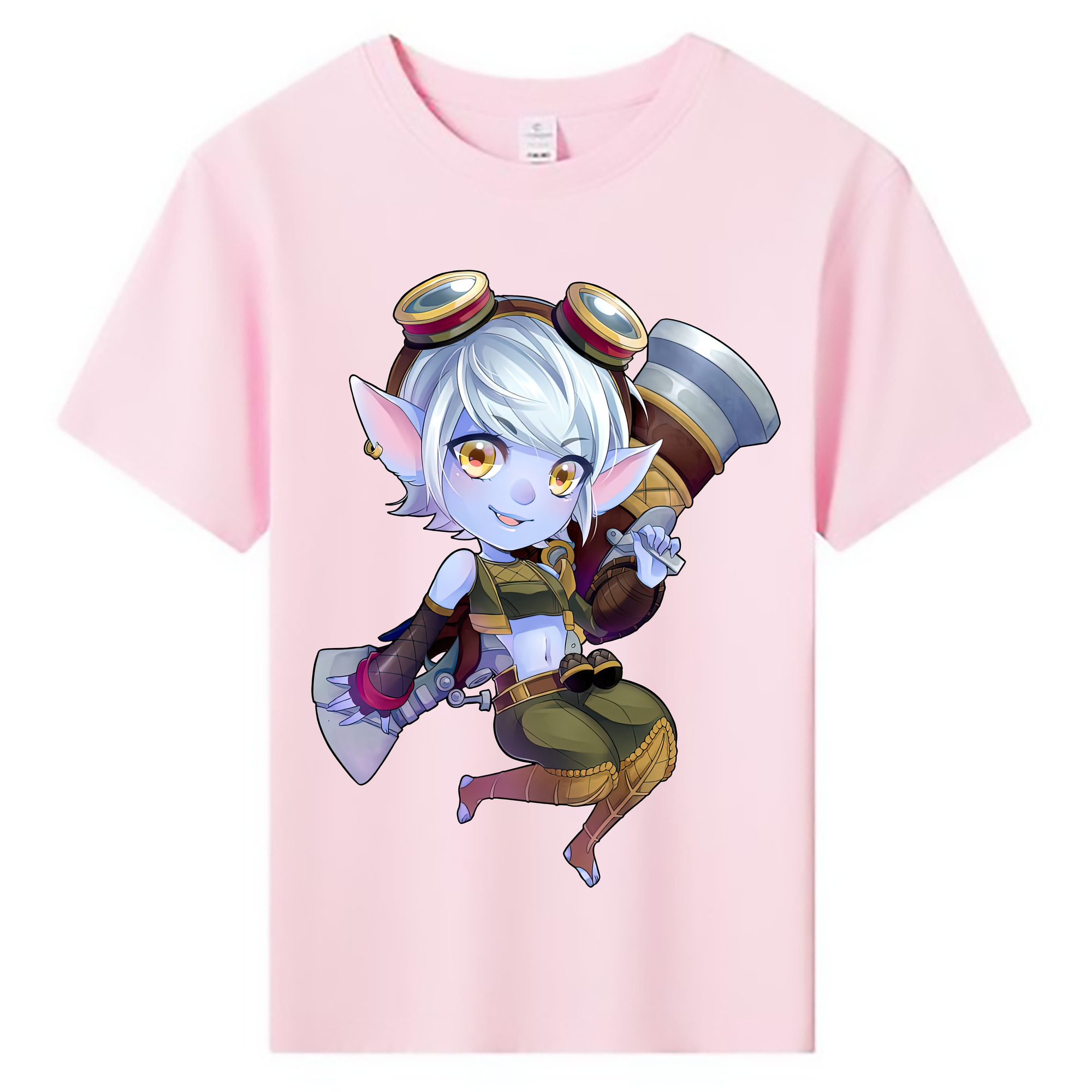 （画像用） リーグ・オブ・レジェンド League of Legends LOL 綿100％キッズTシャツ（フロントプリント）