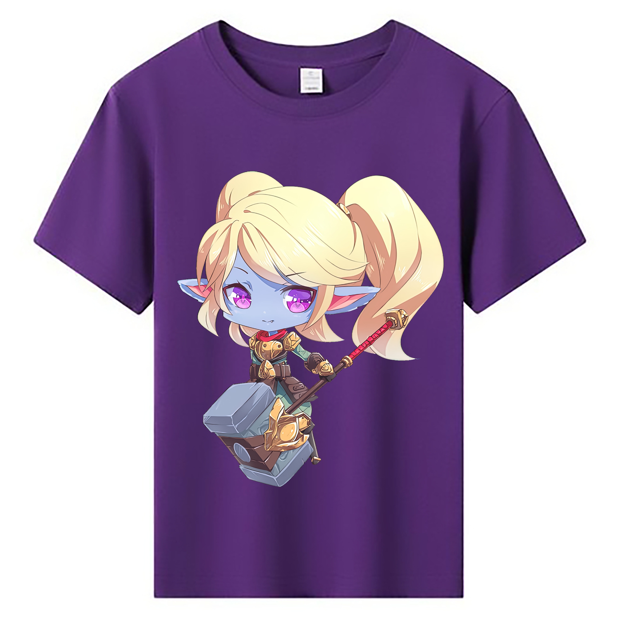 （画像用） リーグ・オブ・レジェンド League of Legends LOL 綿100％キッズTシャツ（フロントプリント）