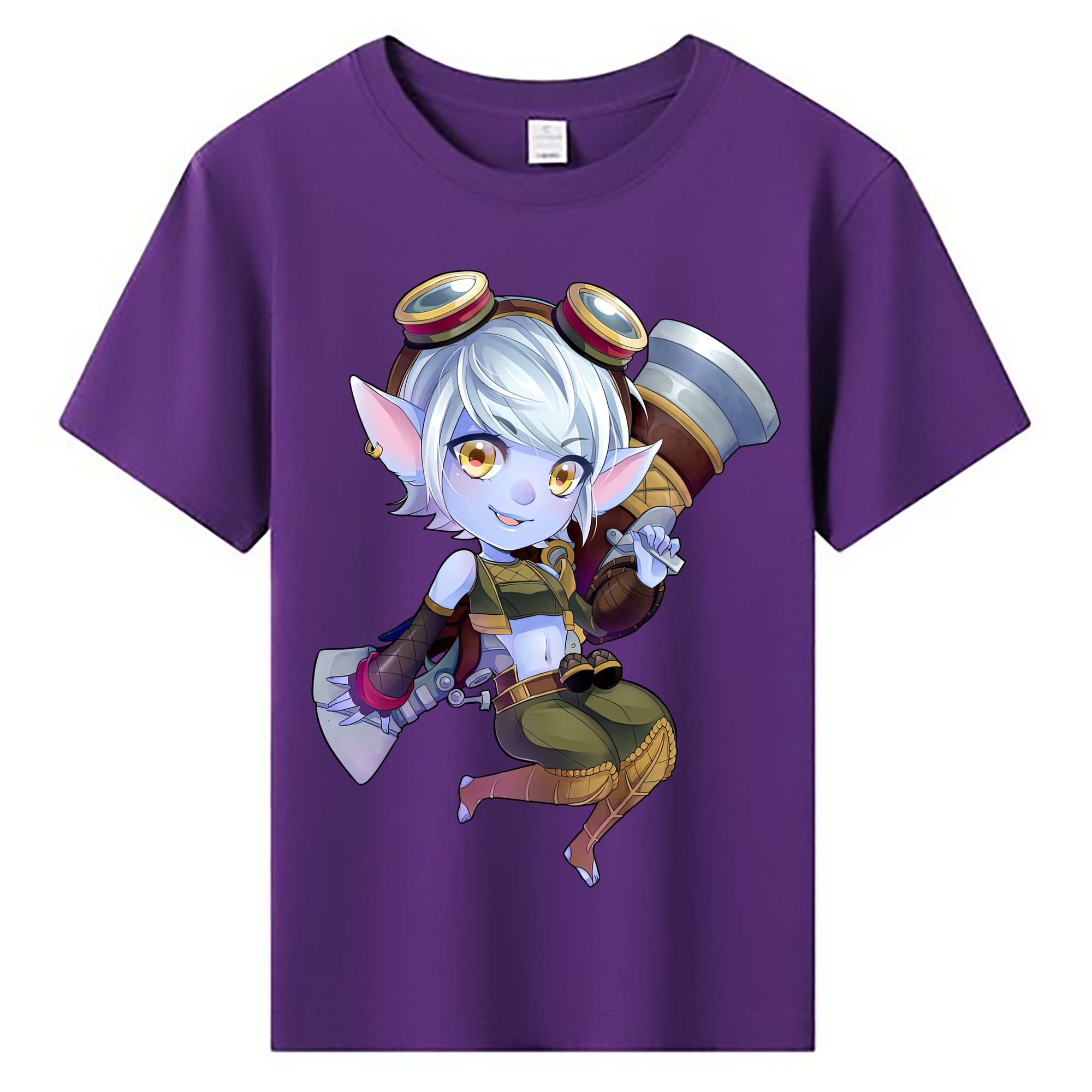 （画像用） リーグ・オブ・レジェンド League of Legends LOL 綿100％キッズTシャツ（フロントプリント）