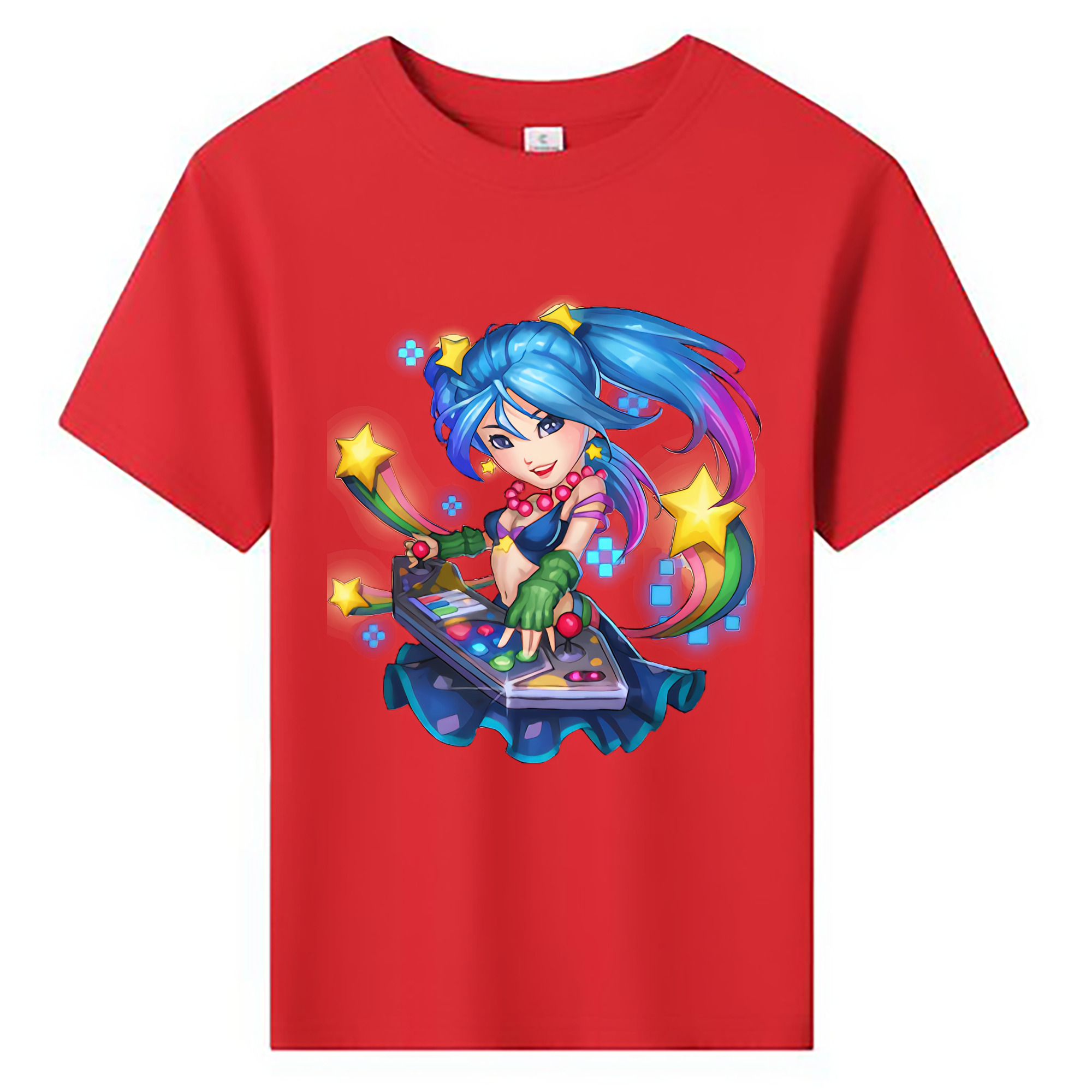 （画像用） リーグ・オブ・レジェンド League of Legends LOL 綿100％キッズTシャツ（フロントプリント）