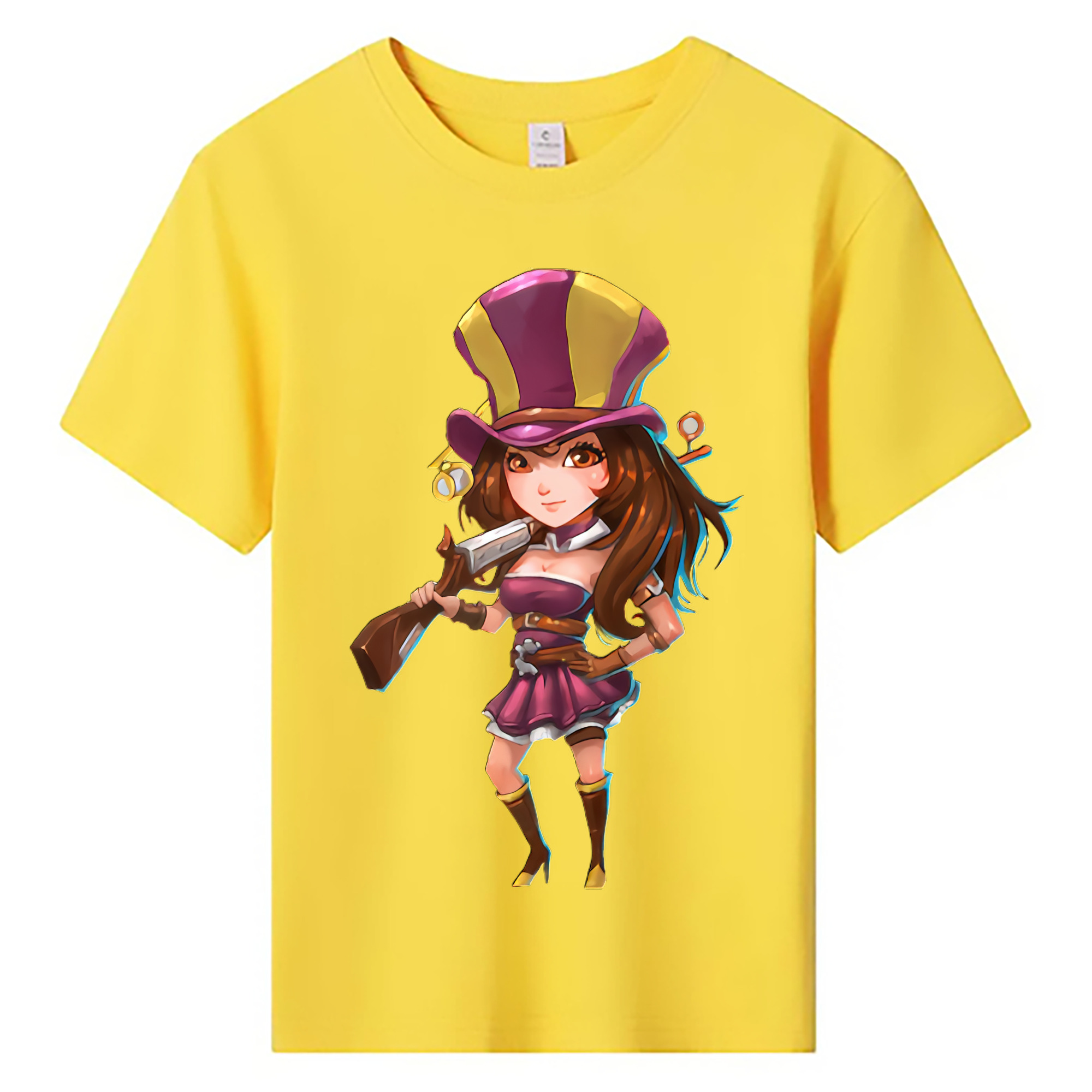 （画像用） リーグ・オブ・レジェンド League of Legends LOL 綿100％キッズTシャツ（フロントプリント）