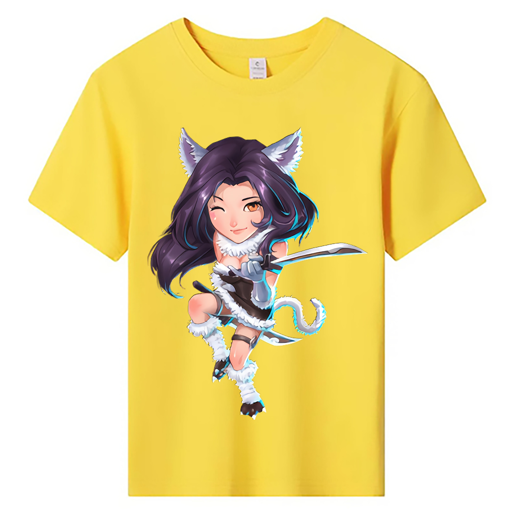 （画像用） リーグ・オブ・レジェンド League of Legends LOL 綿100％キッズTシャツ（フロントプリント）