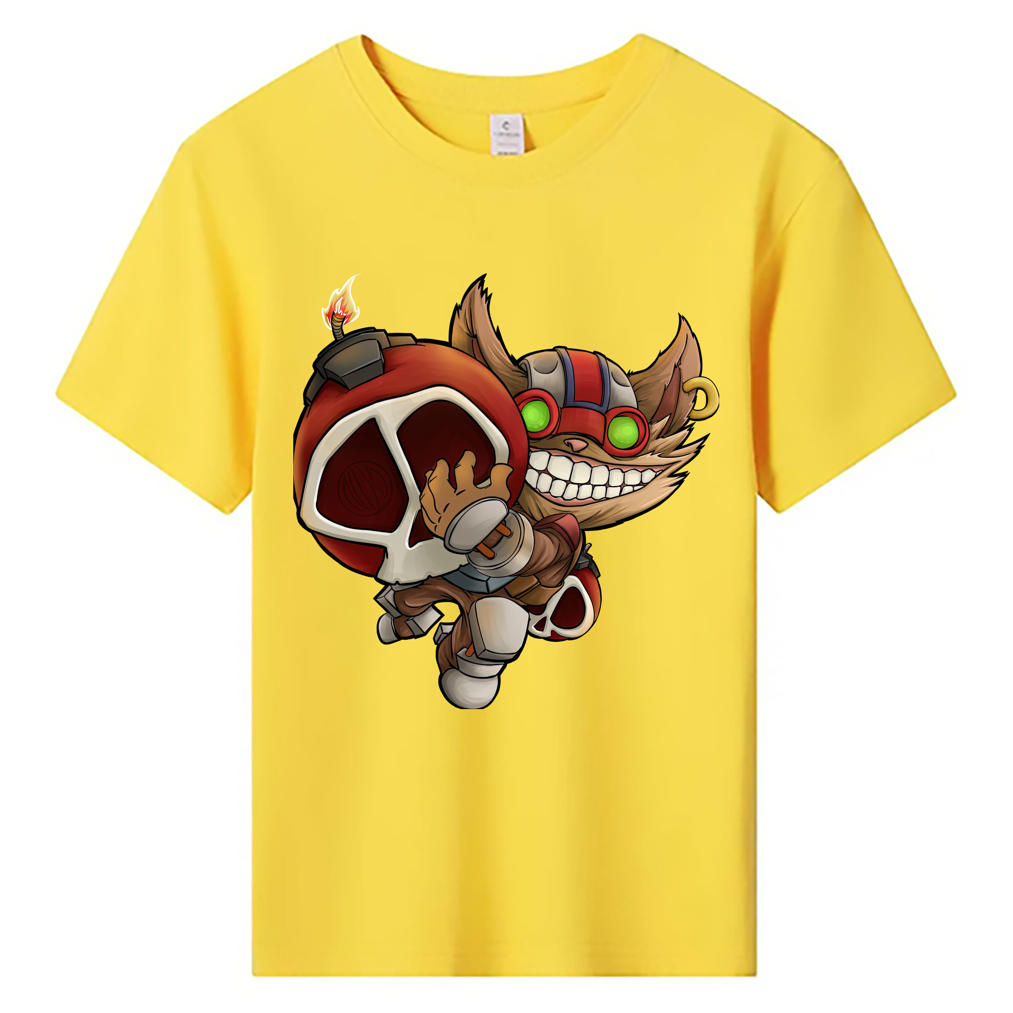 （画像用） リーグ・オブ・レジェンド League of Legends LOL 綿100％キッズTシャツ（フロントプリント）