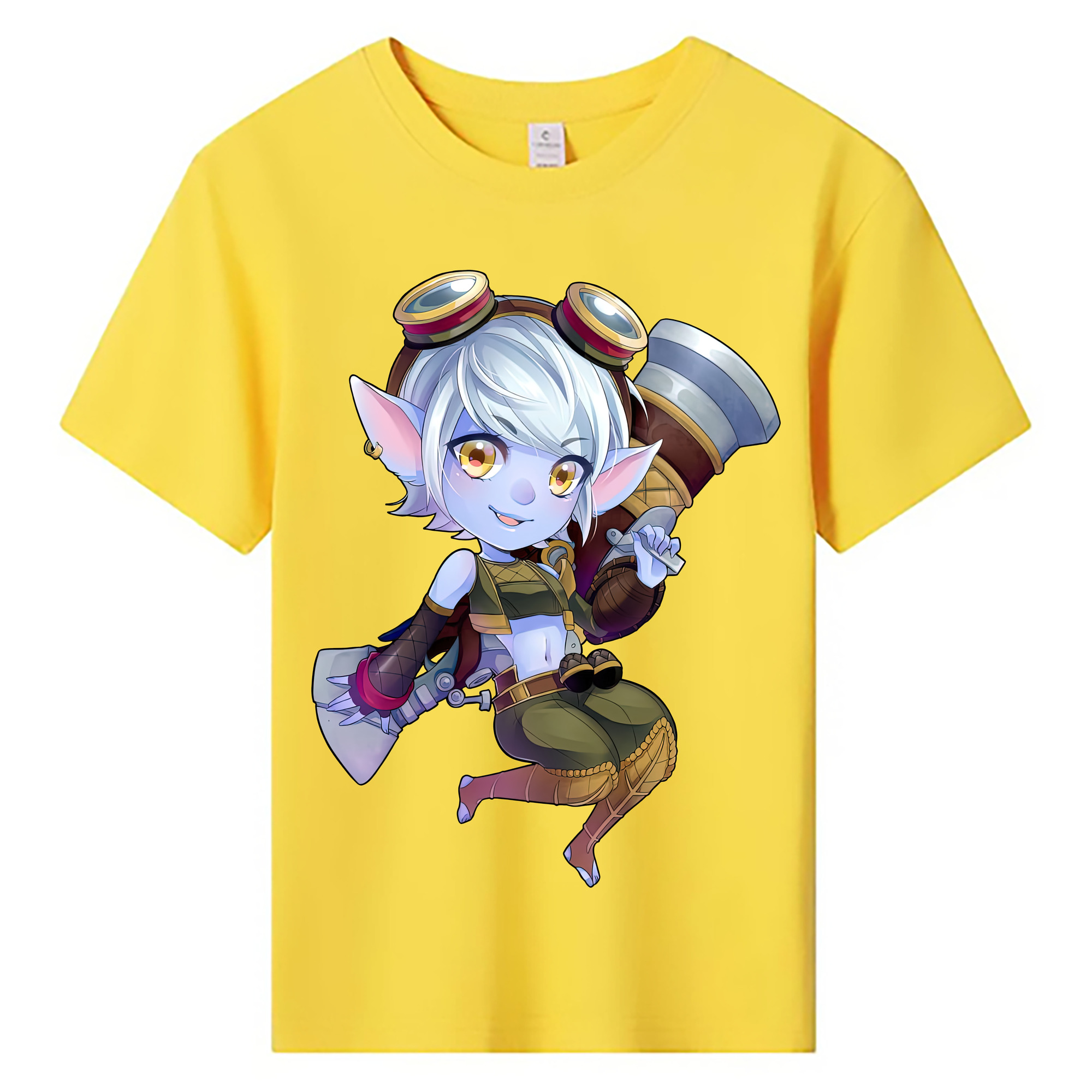 （画像用） リーグ・オブ・レジェンド League of Legends LOL 綿100％キッズTシャツ（フロントプリント）