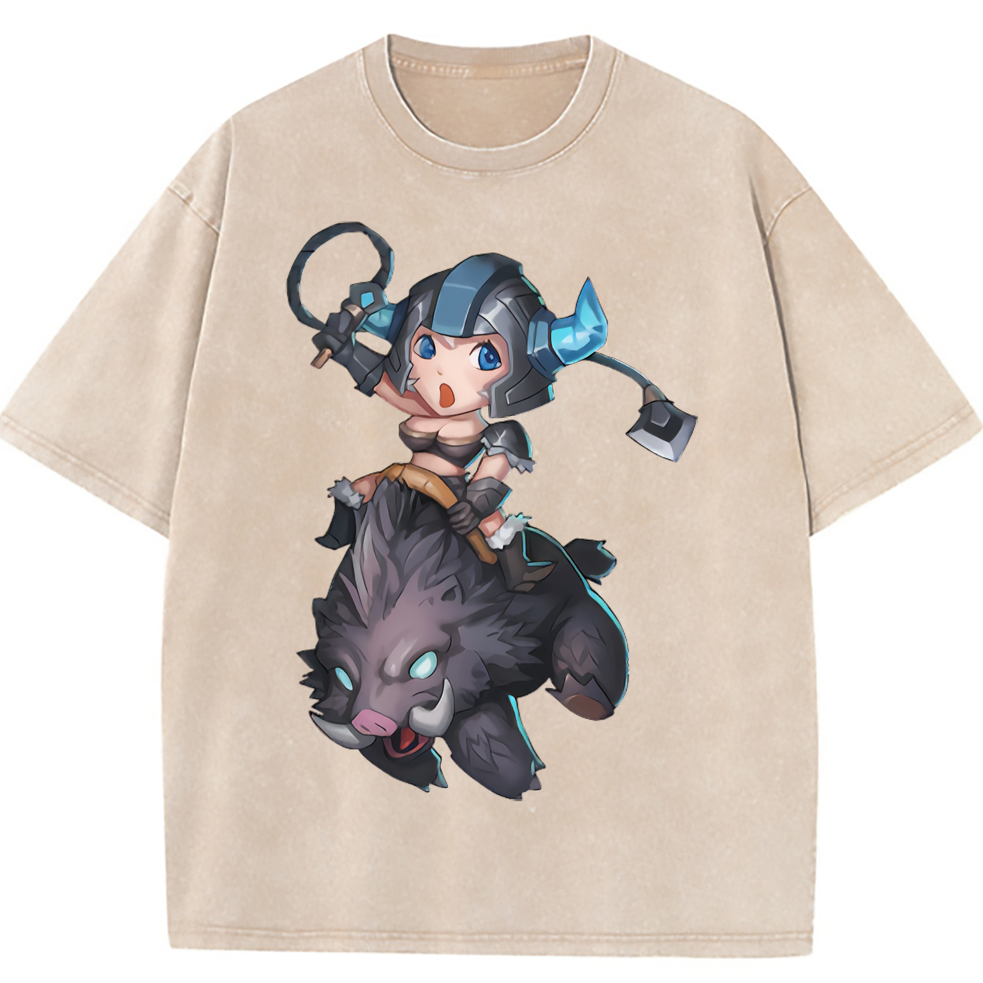 （画像用） リーグ・オブ・レジェンド League of Legends LOL 綿100% ヴィンテージ風 半袖Tシャツ（フロントプリント）