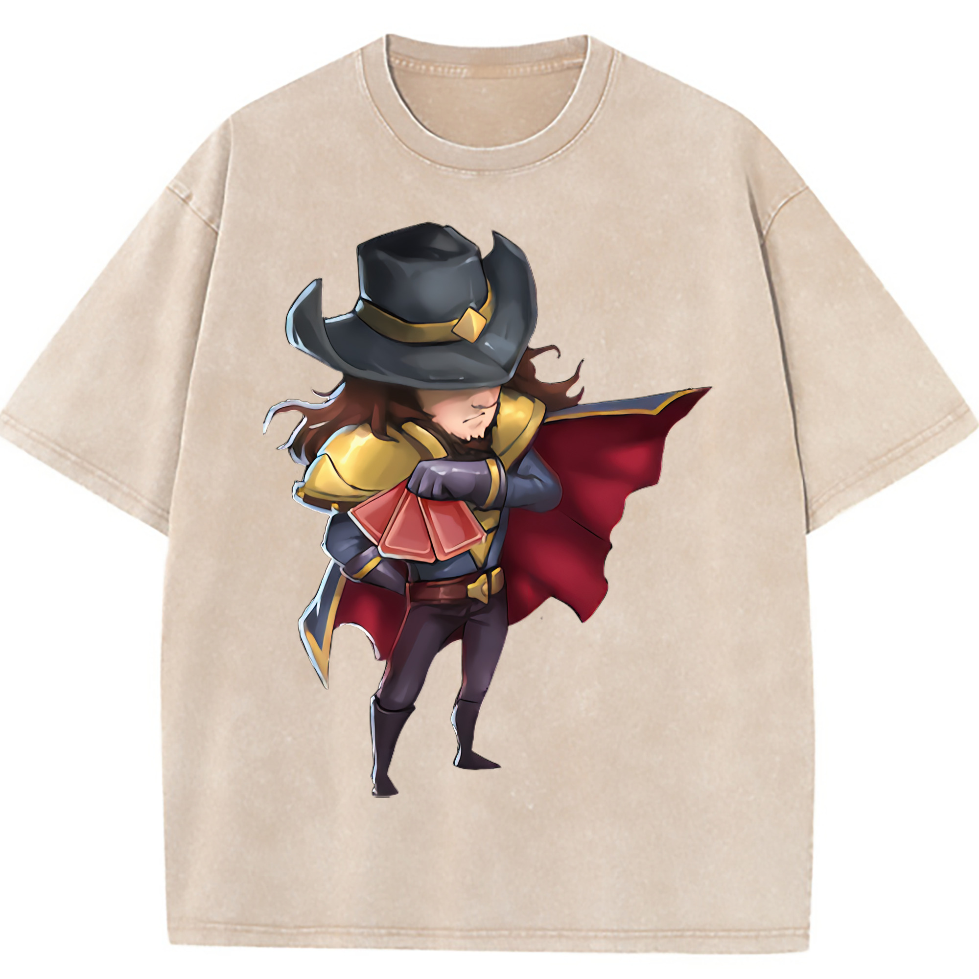 （画像用） リーグ・オブ・レジェンド League of Legends LOL 綿100% ヴィンテージ風 半袖Tシャツ（フロントプリント）