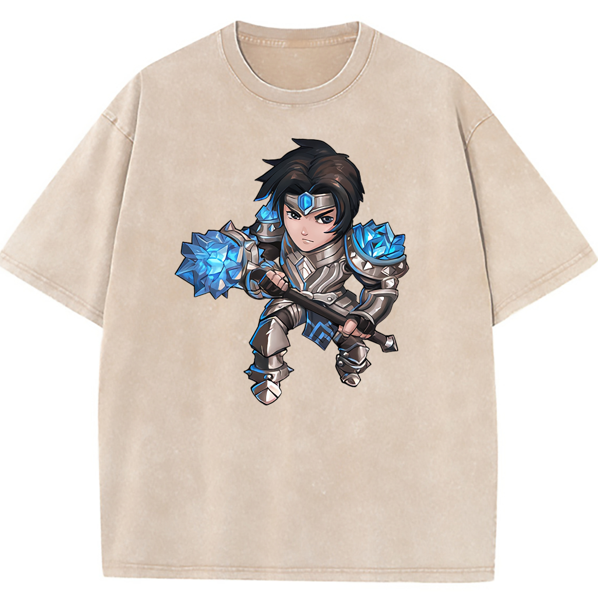 （画像用） リーグ・オブ・レジェンド League of Legends LOL 綿100% ヴィンテージ風 半袖Tシャツ（フロントプリント）