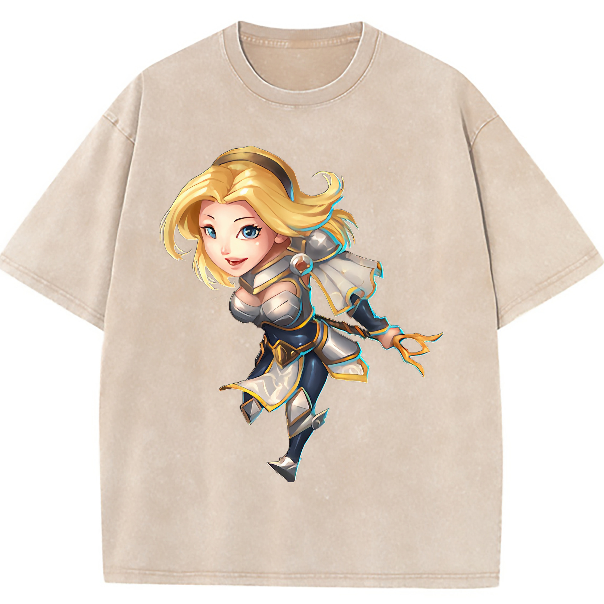 （画像用） リーグ・オブ・レジェンド League of Legends LOL 綿100% ヴィンテージ風 半袖Tシャツ（フロントプリント）