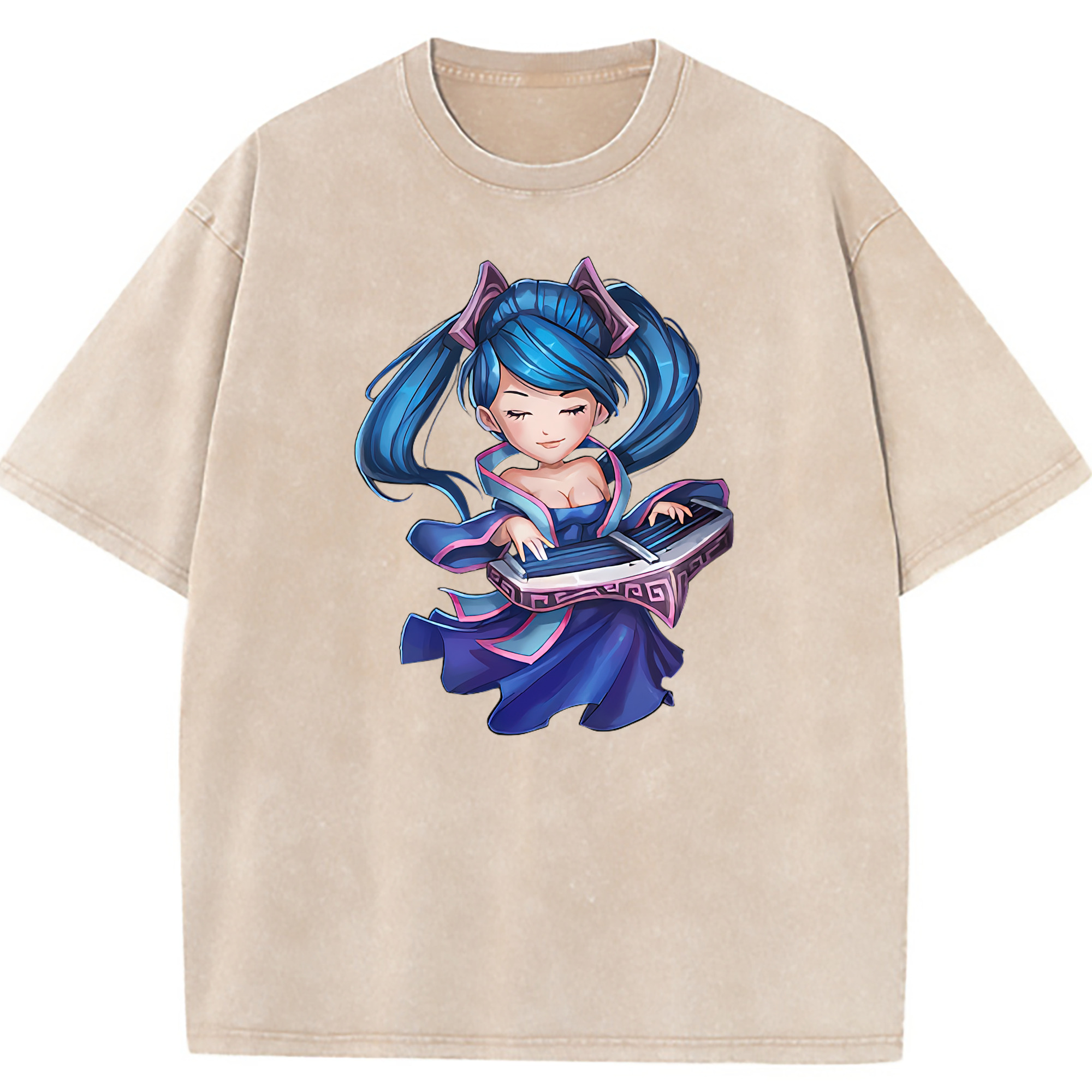 （画像用） リーグ・オブ・レジェンド League of Legends LOL 綿100% ヴィンテージ風 半袖Tシャツ（フロントプリント）