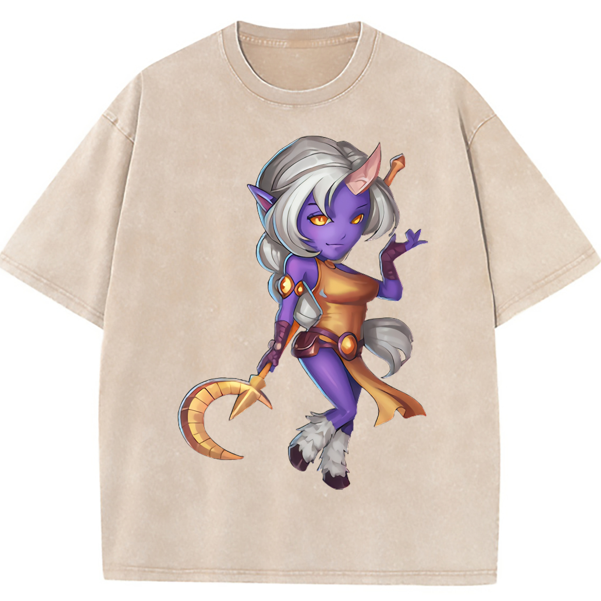 （画像用） リーグ・オブ・レジェンド League of Legends LOL 綿100% ヴィンテージ風 半袖Tシャツ（フロントプリント）