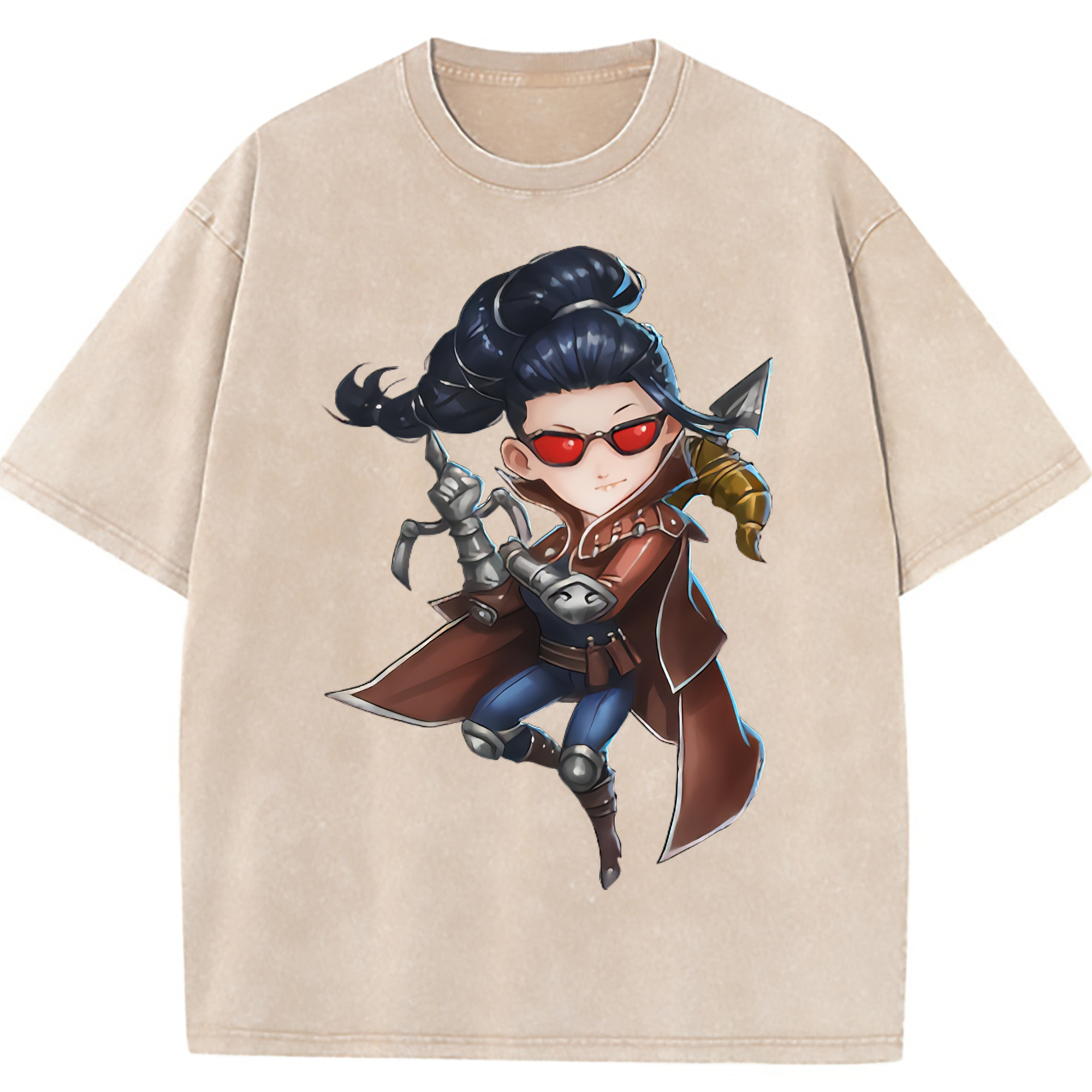 （画像用） リーグ・オブ・レジェンド League of Legends LOL 綿100% ヴィンテージ風 半袖Tシャツ（フロントプリント）