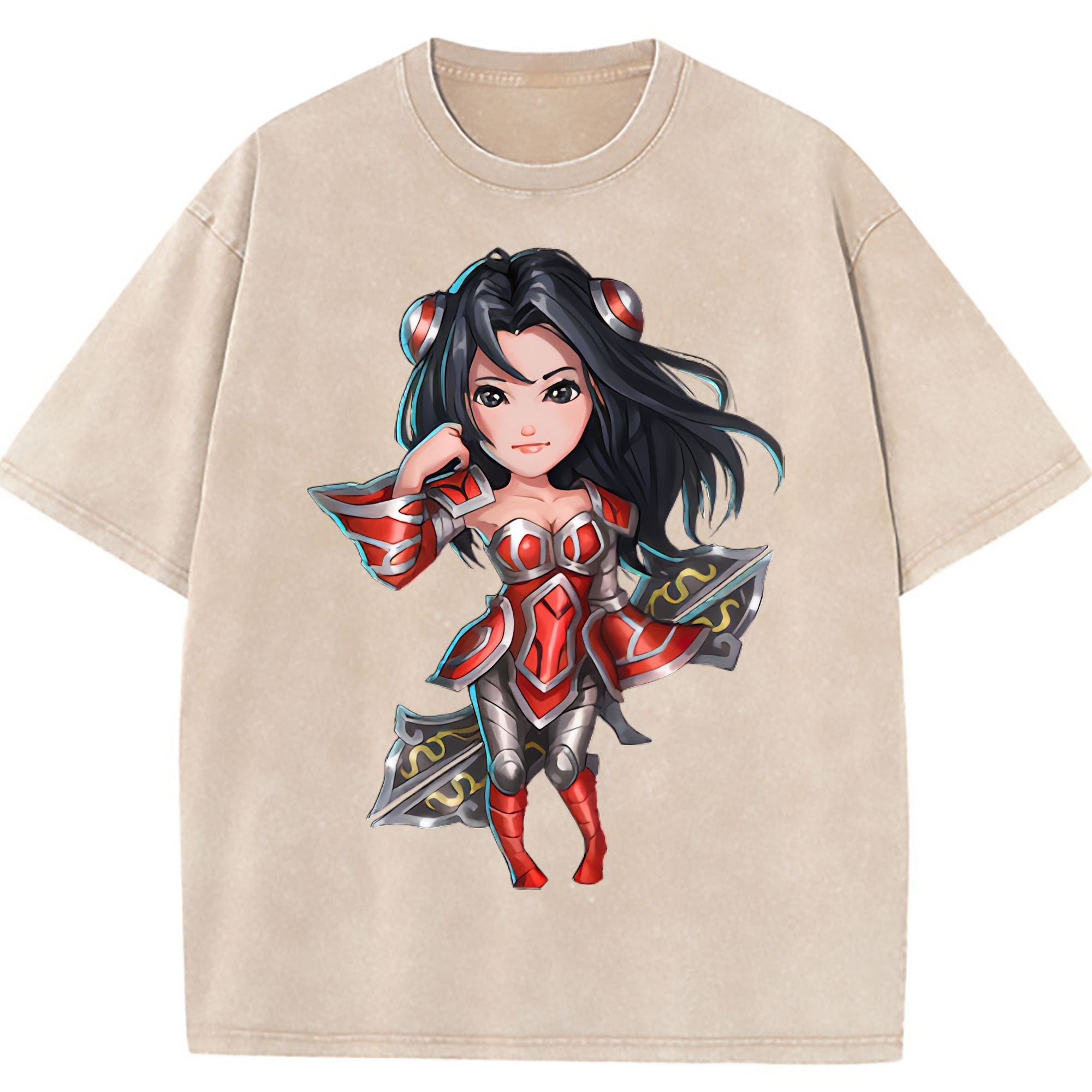 （画像用） リーグ・オブ・レジェンド League of Legends LOL 綿100% ヴィンテージ風 半袖Tシャツ（フロントプリント）