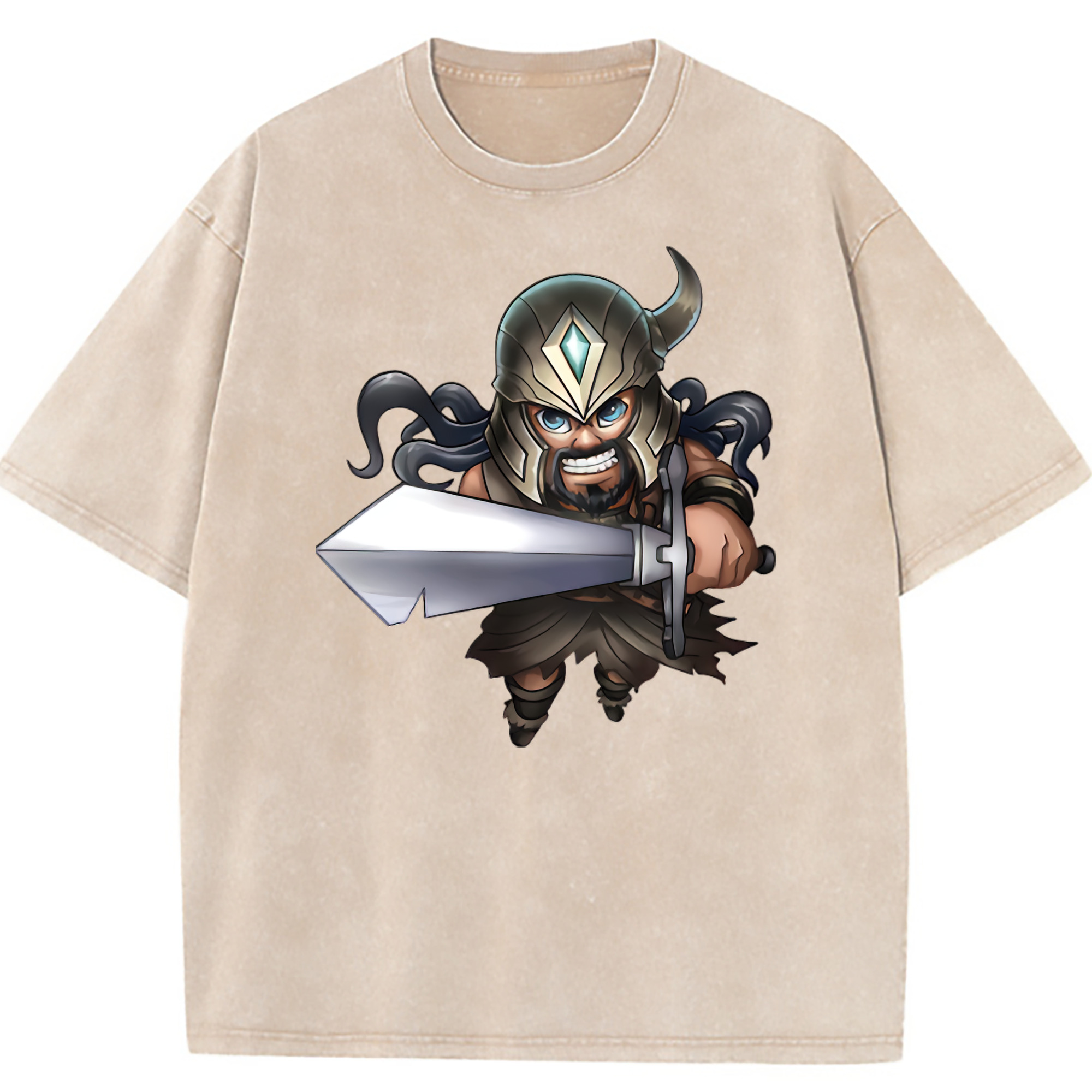 （画像用） リーグ・オブ・レジェンド League of Legends LOL 綿100% ヴィンテージ風 半袖Tシャツ（フロントプリント）