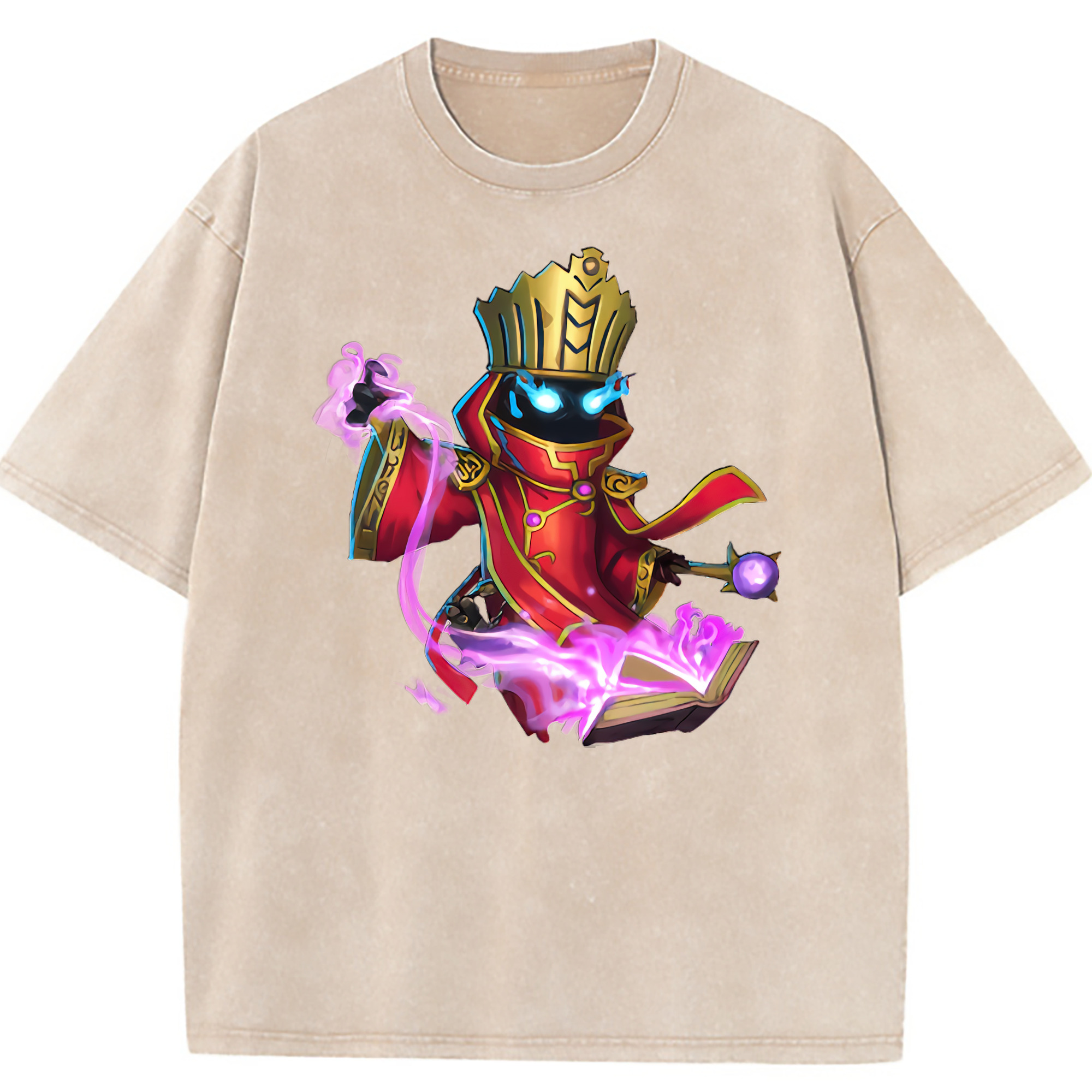 （画像用） リーグ・オブ・レジェンド League of Legends LOL 綿100% ヴィンテージ風 半袖Tシャツ（フロントプリント）