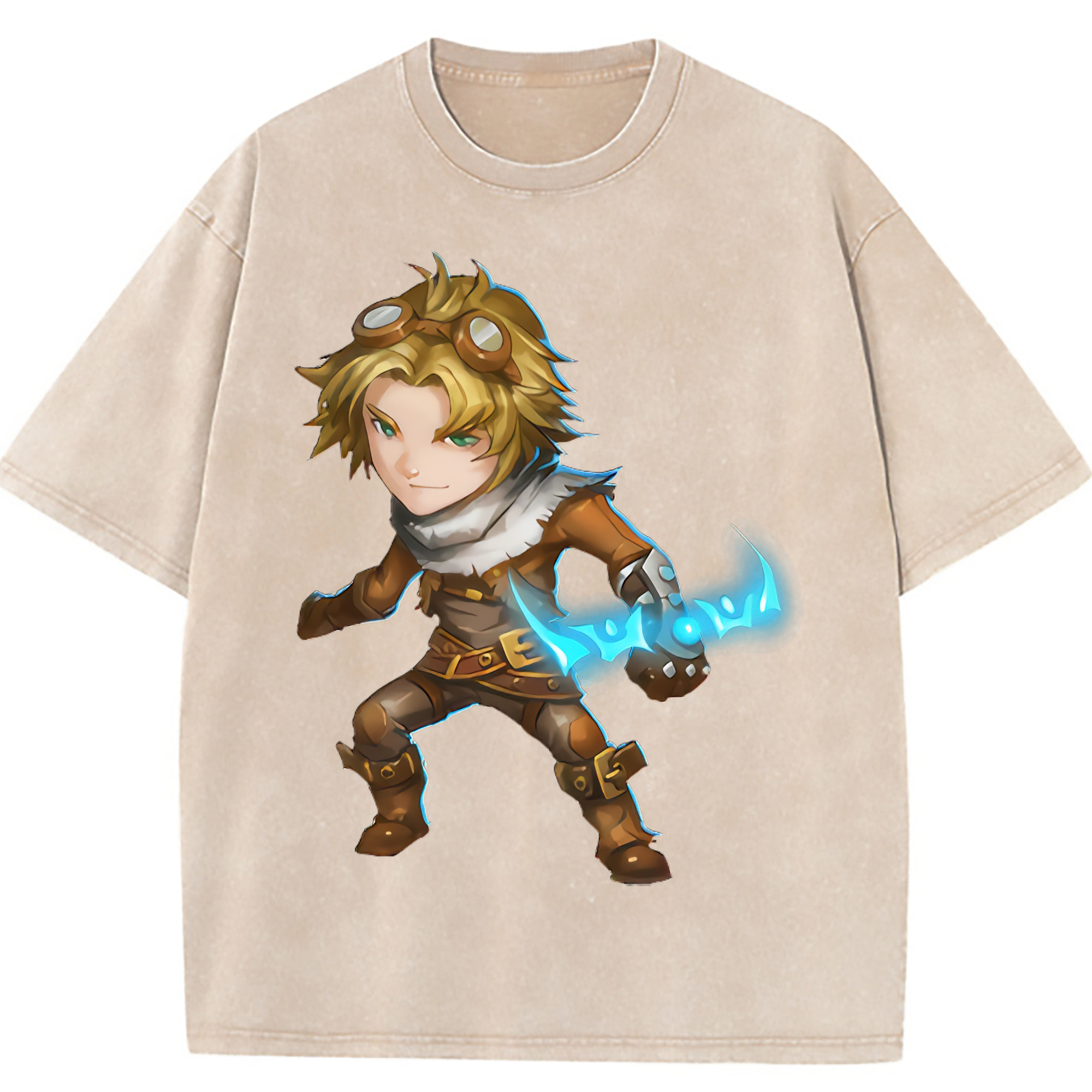 （画像用） リーグ・オブ・レジェンド League of Legends LOL 綿100% ヴィンテージ風 半袖Tシャツ（フロントプリント）