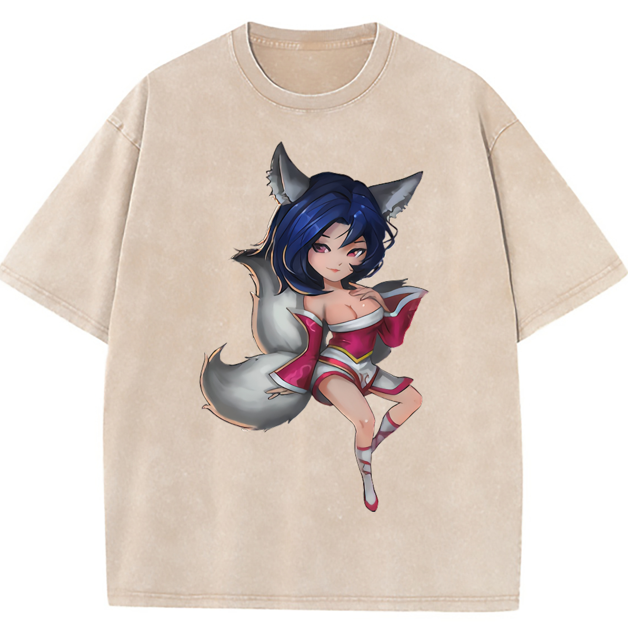 （画像用） リーグ・オブ・レジェンド League of Legends LOL 綿100% ヴィンテージ風 半袖Tシャツ（フロントプリント）
