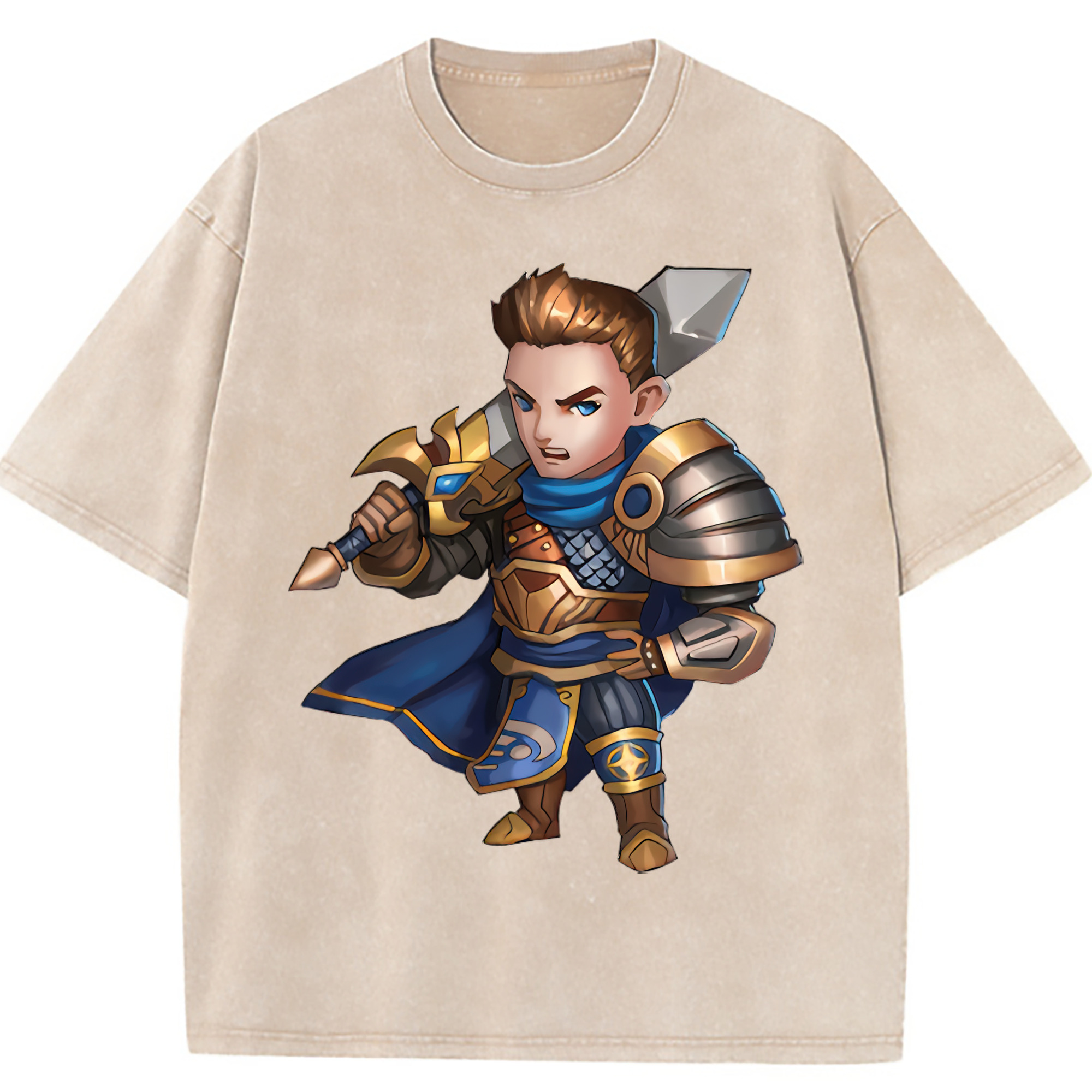 （画像用） リーグ・オブ・レジェンド League of Legends LOL 綿100% ヴィンテージ風 半袖Tシャツ（フロントプリント）
