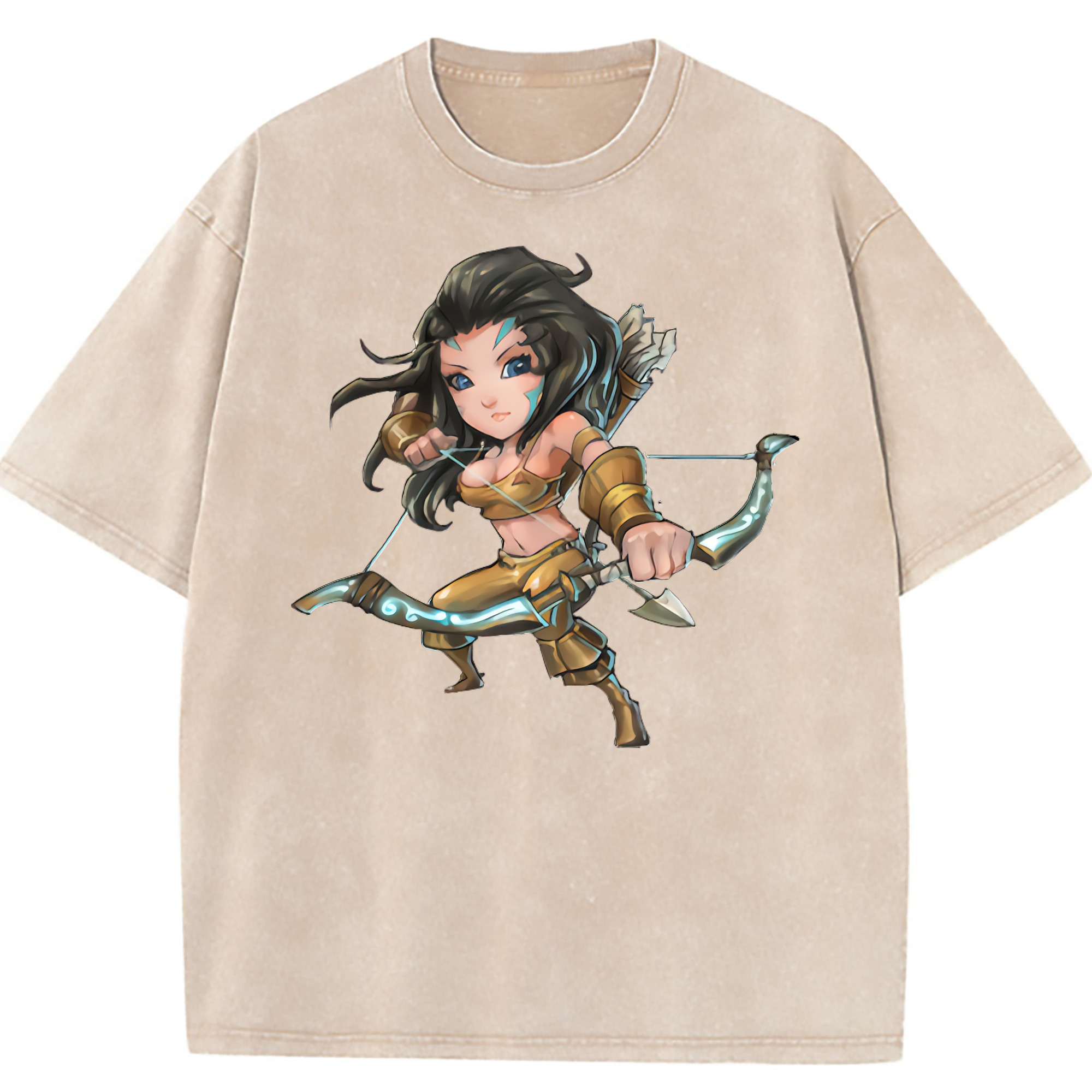 （画像用） リーグ・オブ・レジェンド League of Legends LOL 綿100% ヴィンテージ風 半袖Tシャツ（フロントプリント）