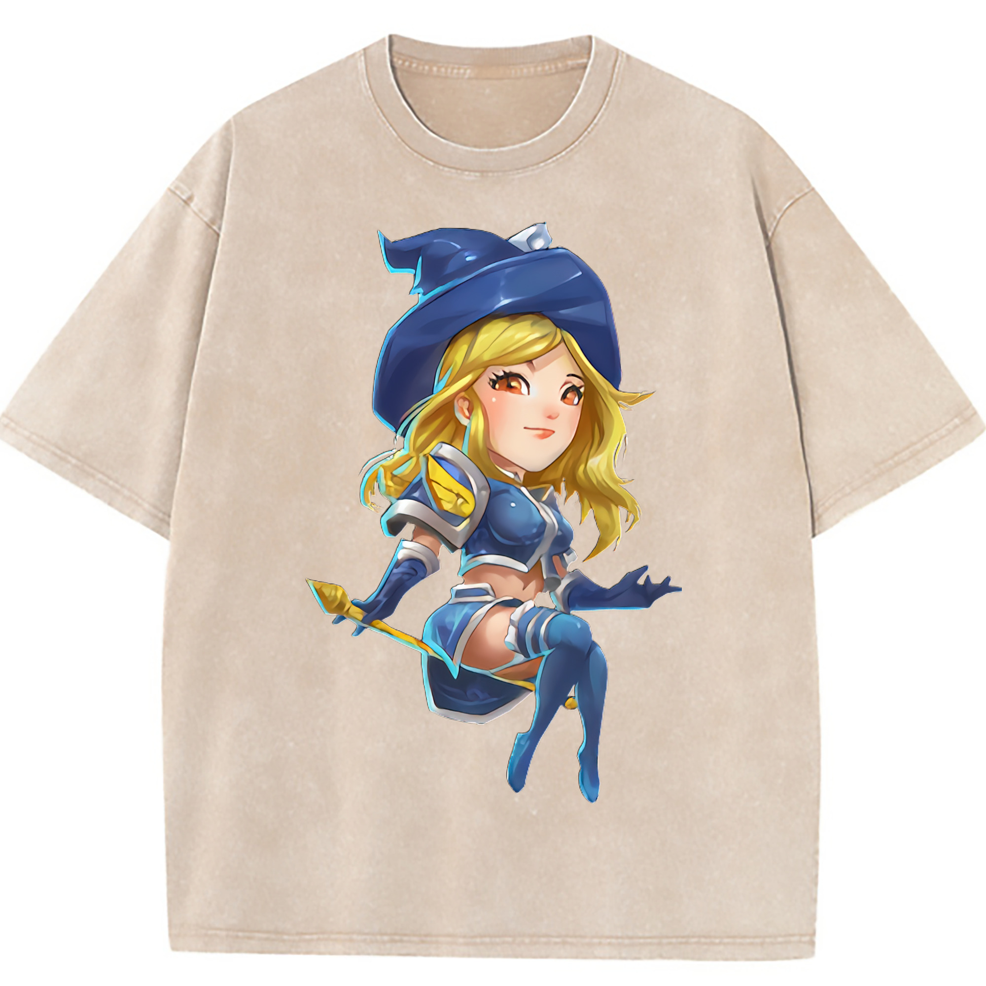 （画像用） リーグ・オブ・レジェンド League of Legends LOL 綿100% ヴィンテージ風 半袖Tシャツ（フロントプリント）