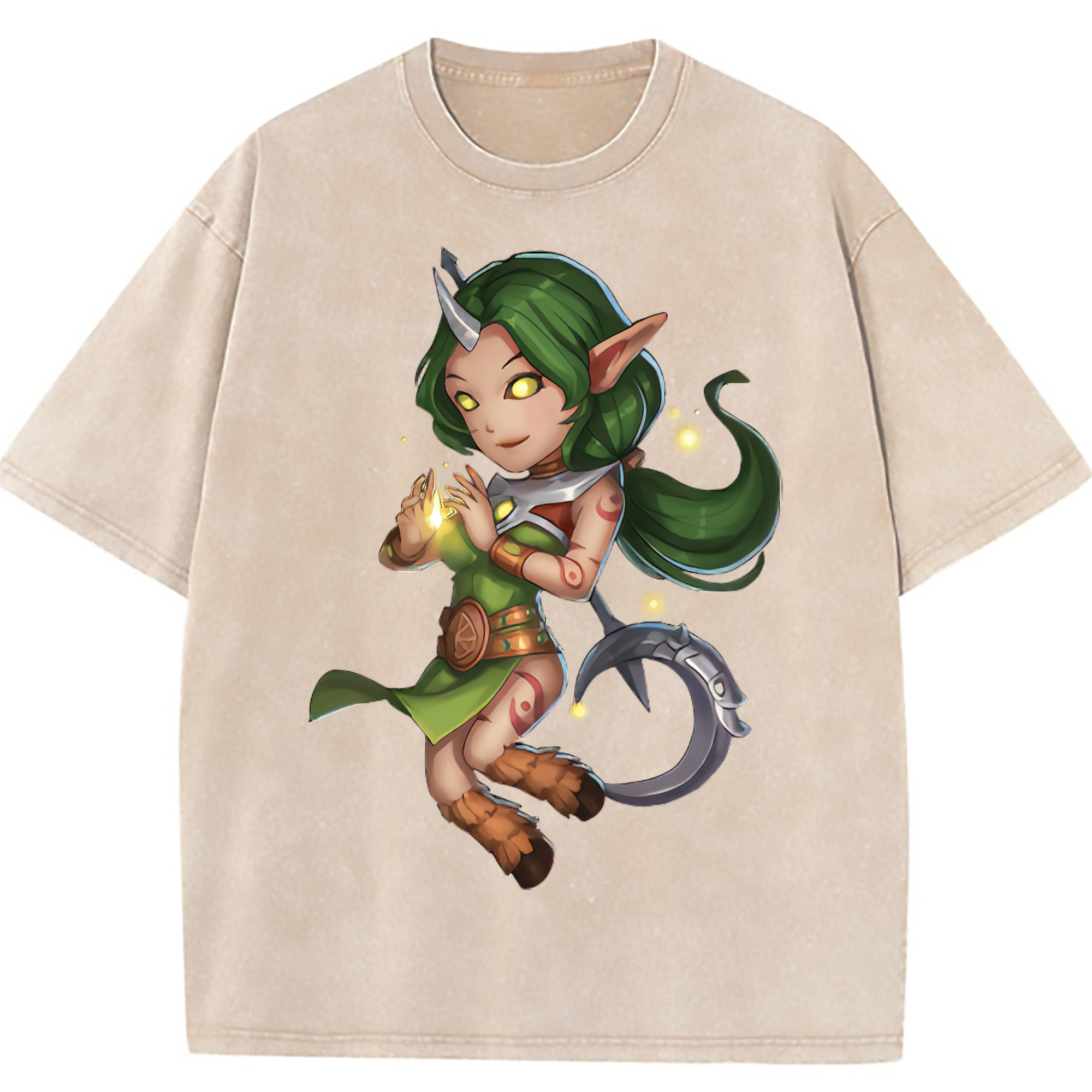 （画像用） リーグ・オブ・レジェンド League of Legends LOL 綿100% ヴィンテージ風 半袖Tシャツ（フロントプリント）