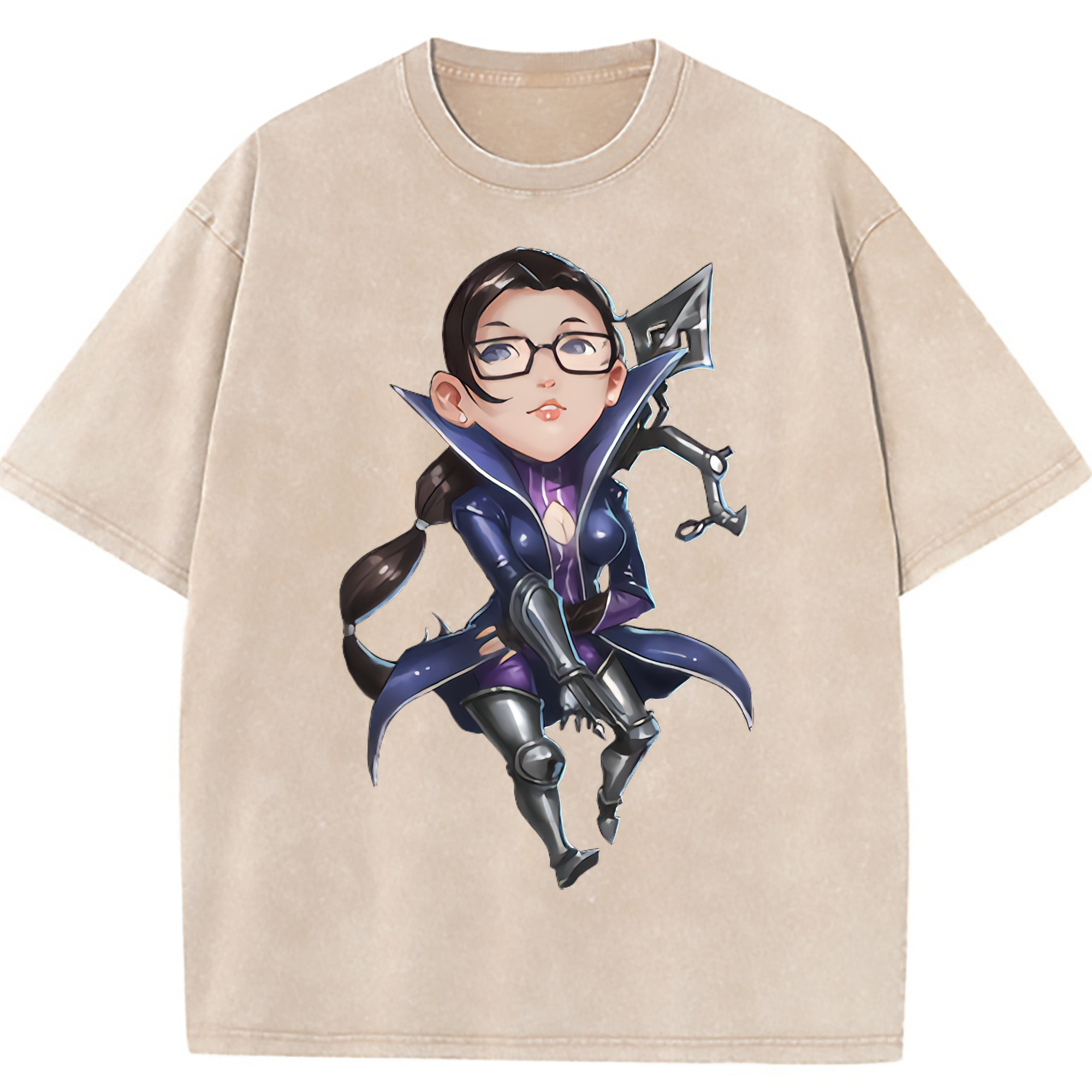 （画像用） リーグ・オブ・レジェンド League of Legends LOL 綿100% ヴィンテージ風 半袖Tシャツ（フロントプリント）