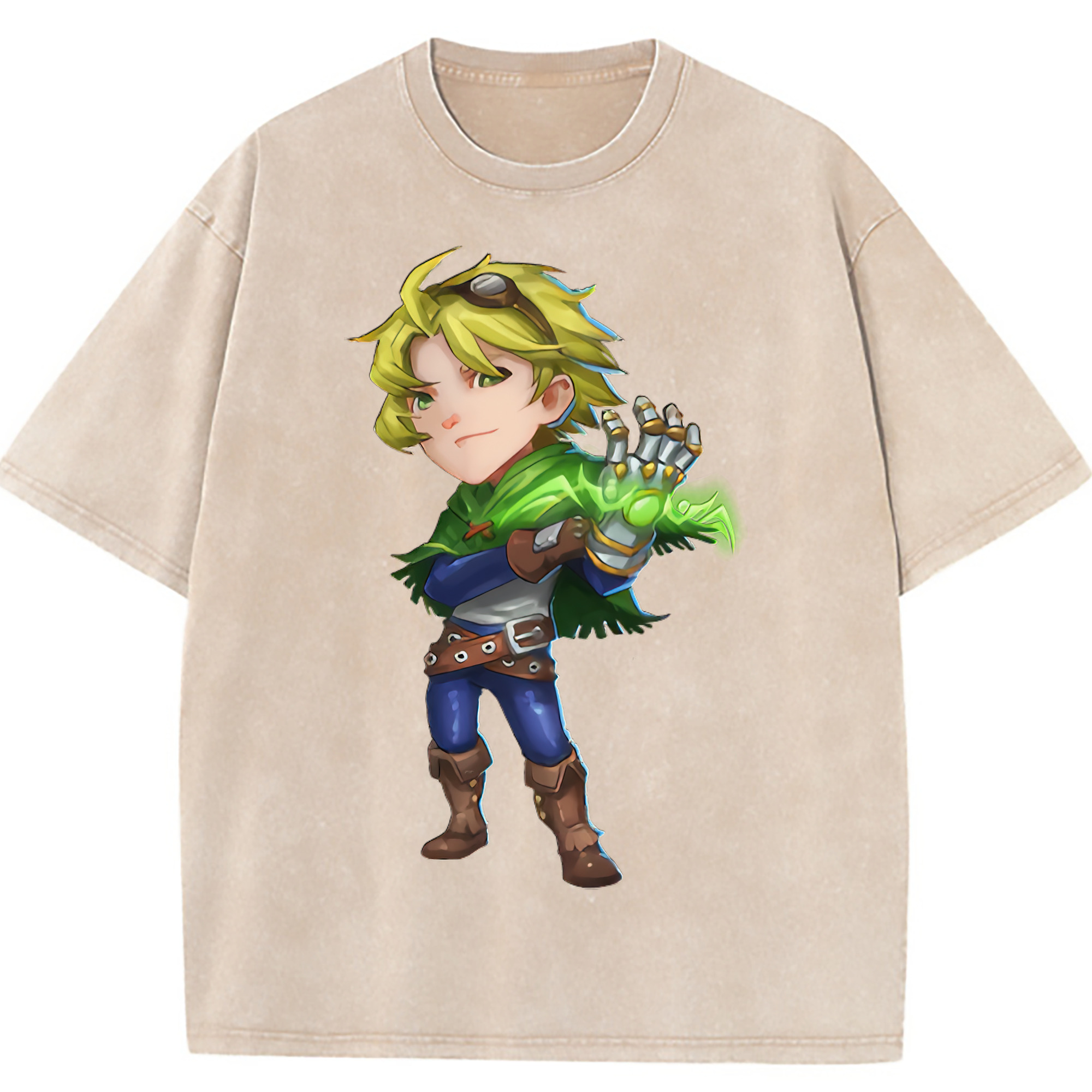 （画像用） リーグ・オブ・レジェンド League of Legends LOL 綿100% ヴィンテージ風 半袖Tシャツ（フロントプリント）