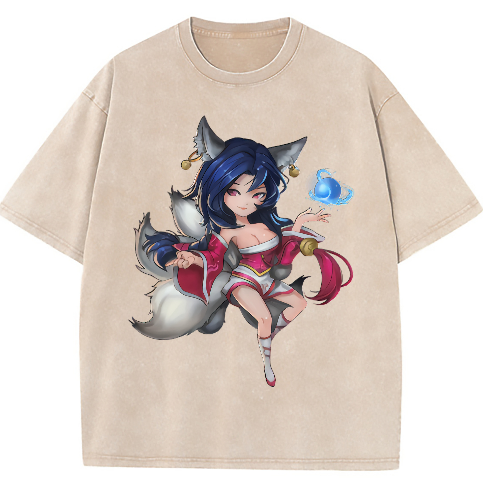 （画像用） リーグ・オブ・レジェンド League of Legends LOL 綿100% ヴィンテージ風 半袖Tシャツ（フロントプリント）