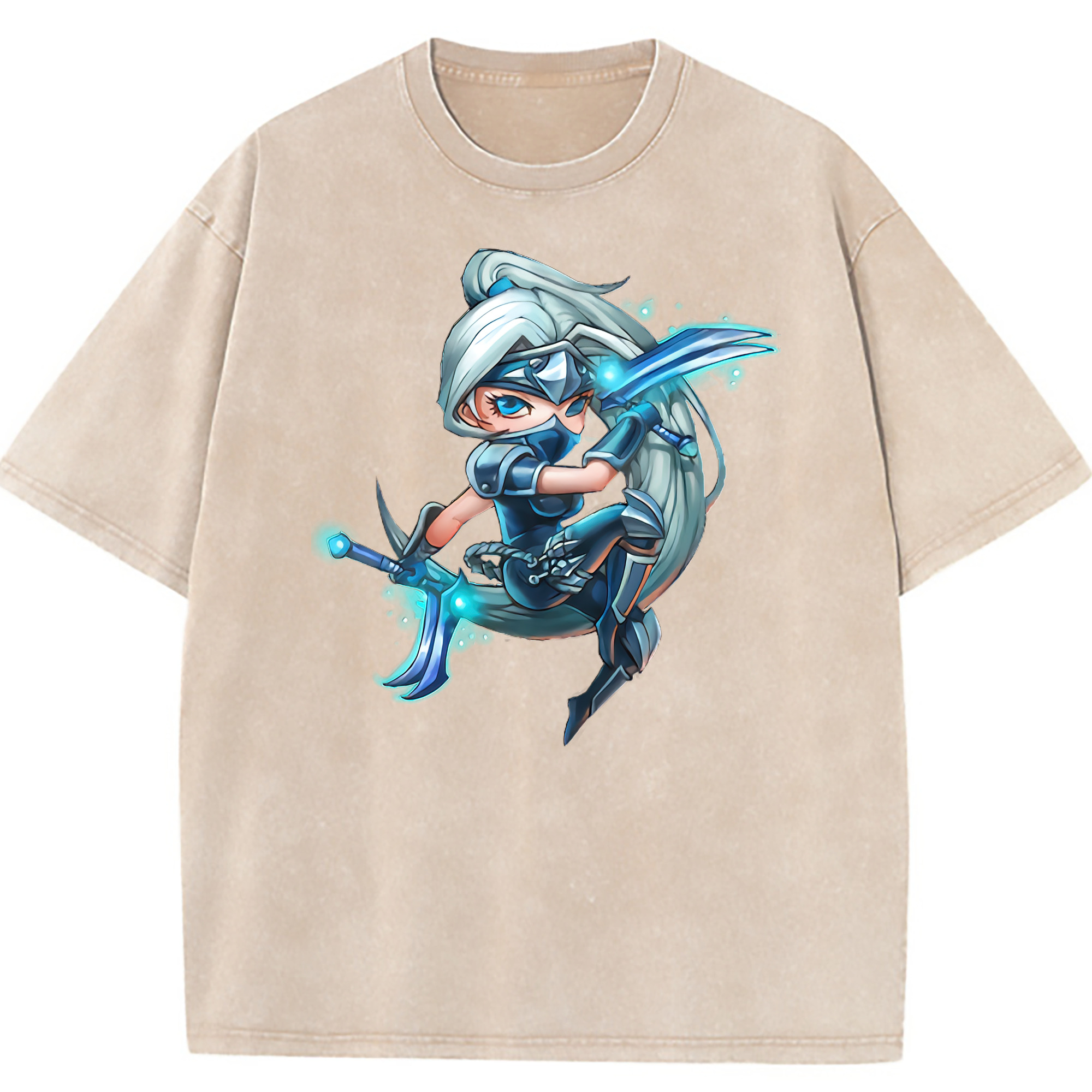 （画像用） リーグ・オブ・レジェンド League of Legends LOL 綿100% ヴィンテージ風 半袖Tシャツ（フロントプリント）