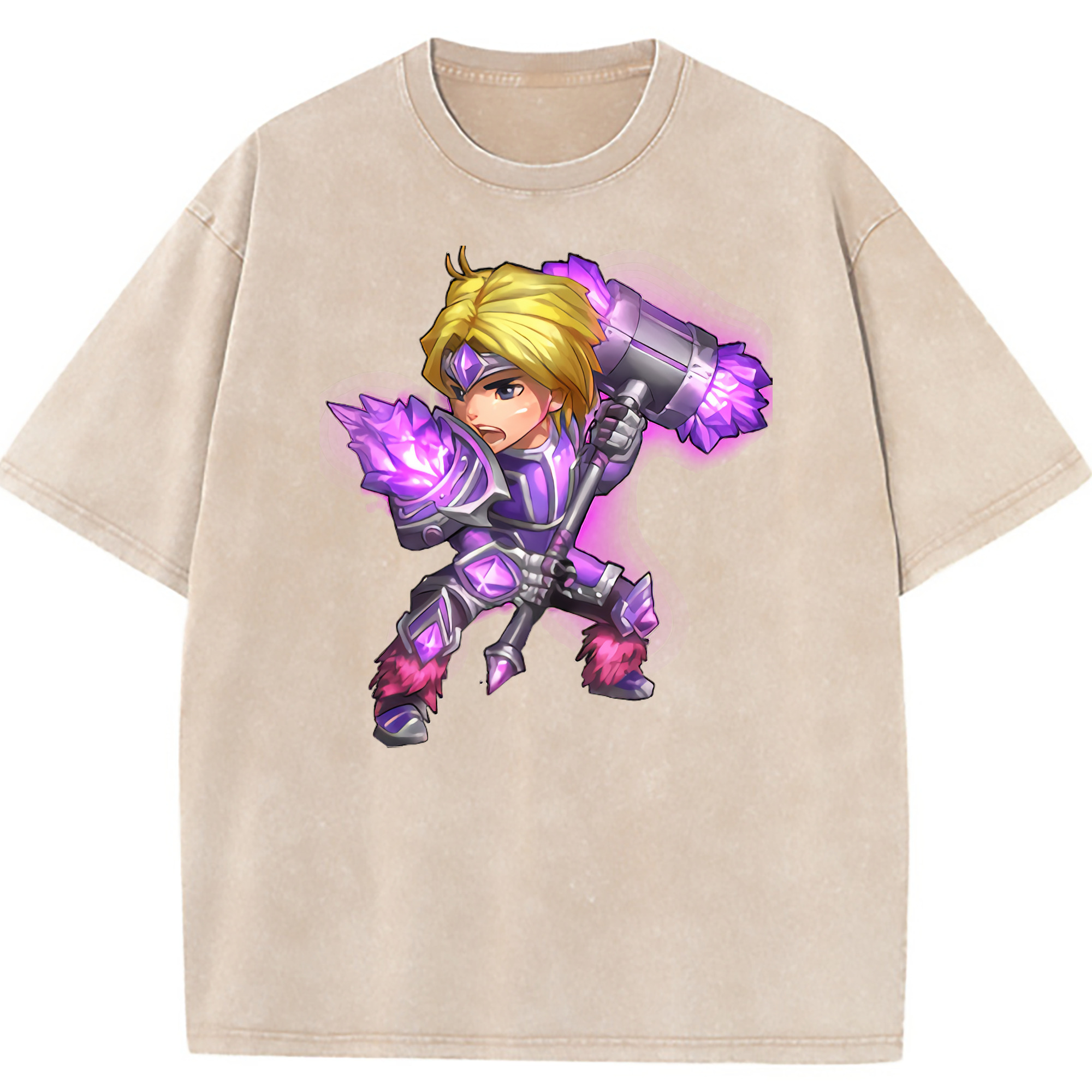 （画像用） リーグ・オブ・レジェンド League of Legends LOL 綿100% ヴィンテージ風 半袖Tシャツ（フロントプリント）
