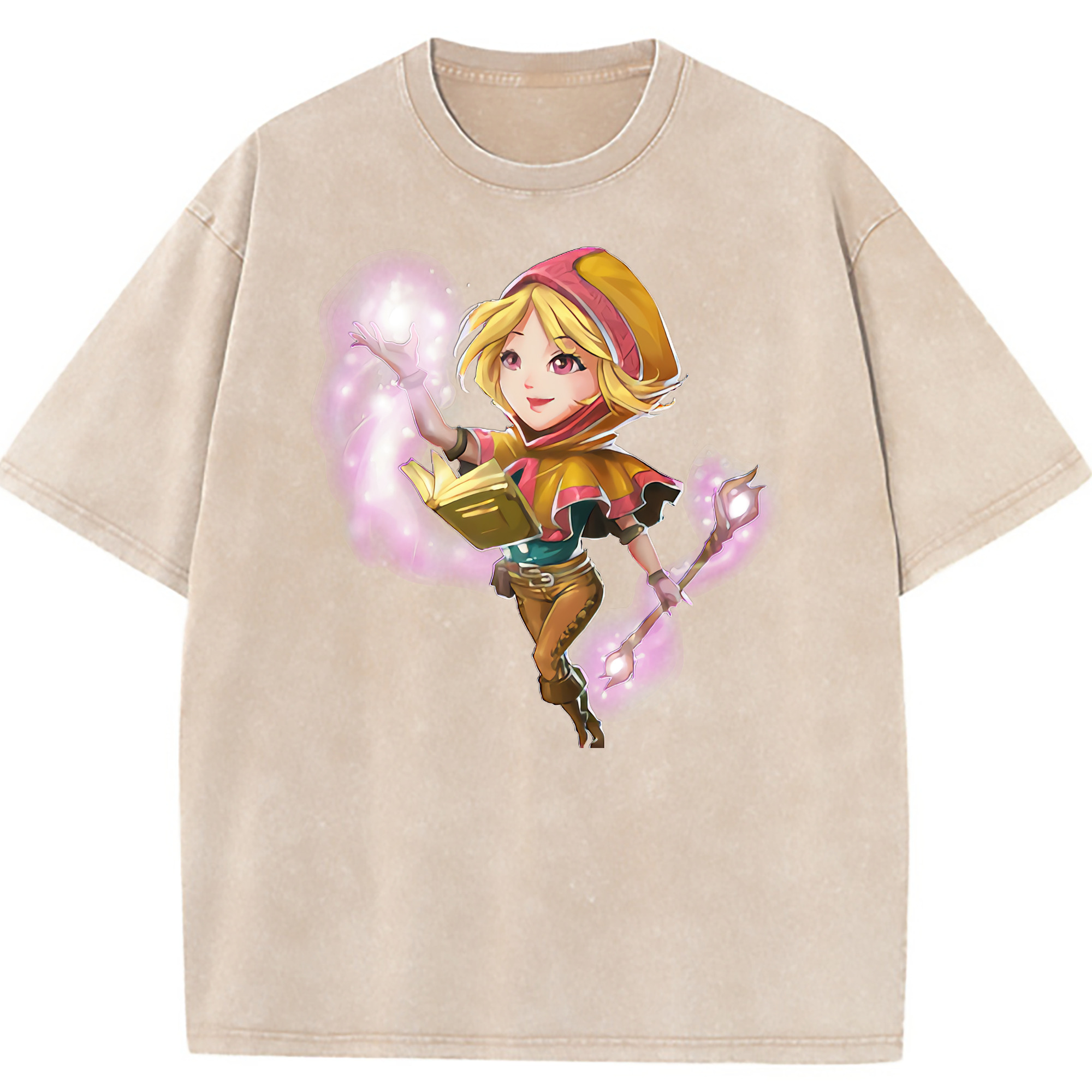 （画像用） リーグ・オブ・レジェンド League of Legends LOL 綿100% ヴィンテージ風 半袖Tシャツ（フロントプリント）