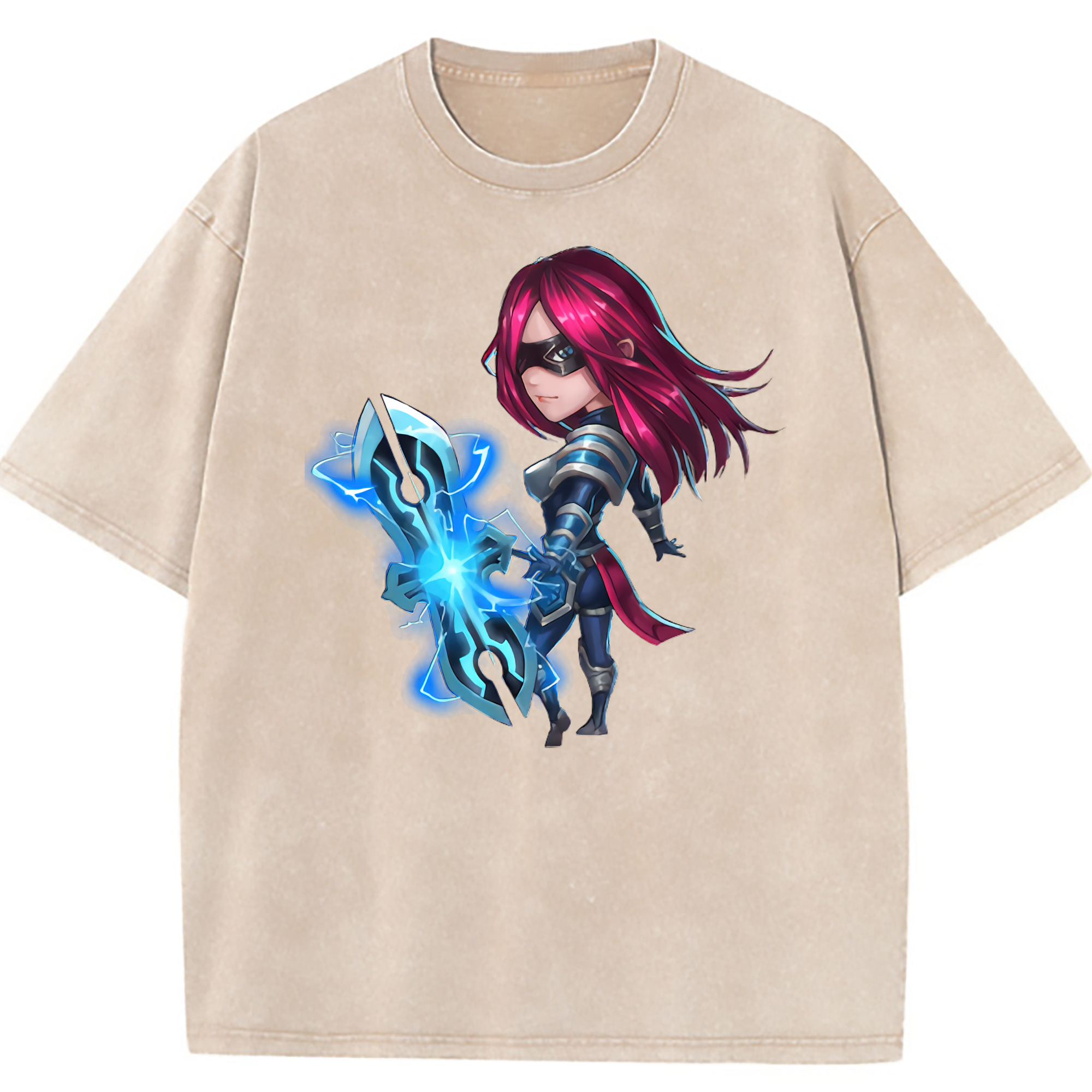 （画像用） リーグ・オブ・レジェンド League of Legends LOL 綿100% ヴィンテージ風 半袖Tシャツ（フロントプリント）