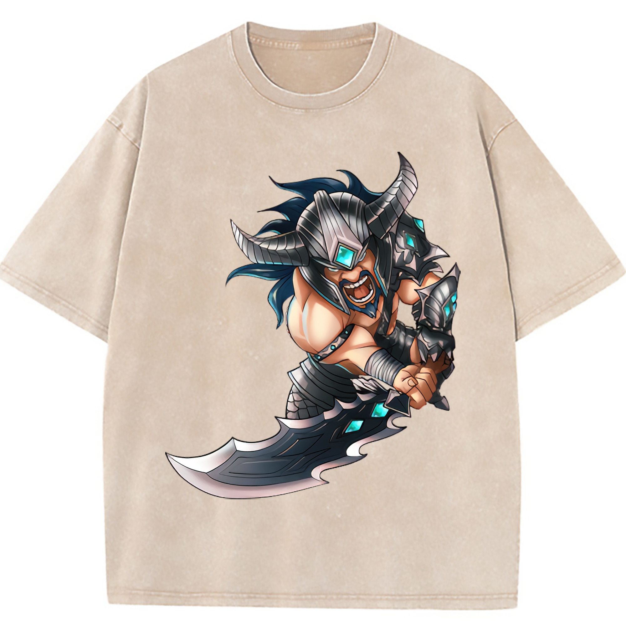 （画像用） リーグ・オブ・レジェンド League of Legends LOL 綿100% ヴィンテージ風 半袖Tシャツ（フロントプリント）