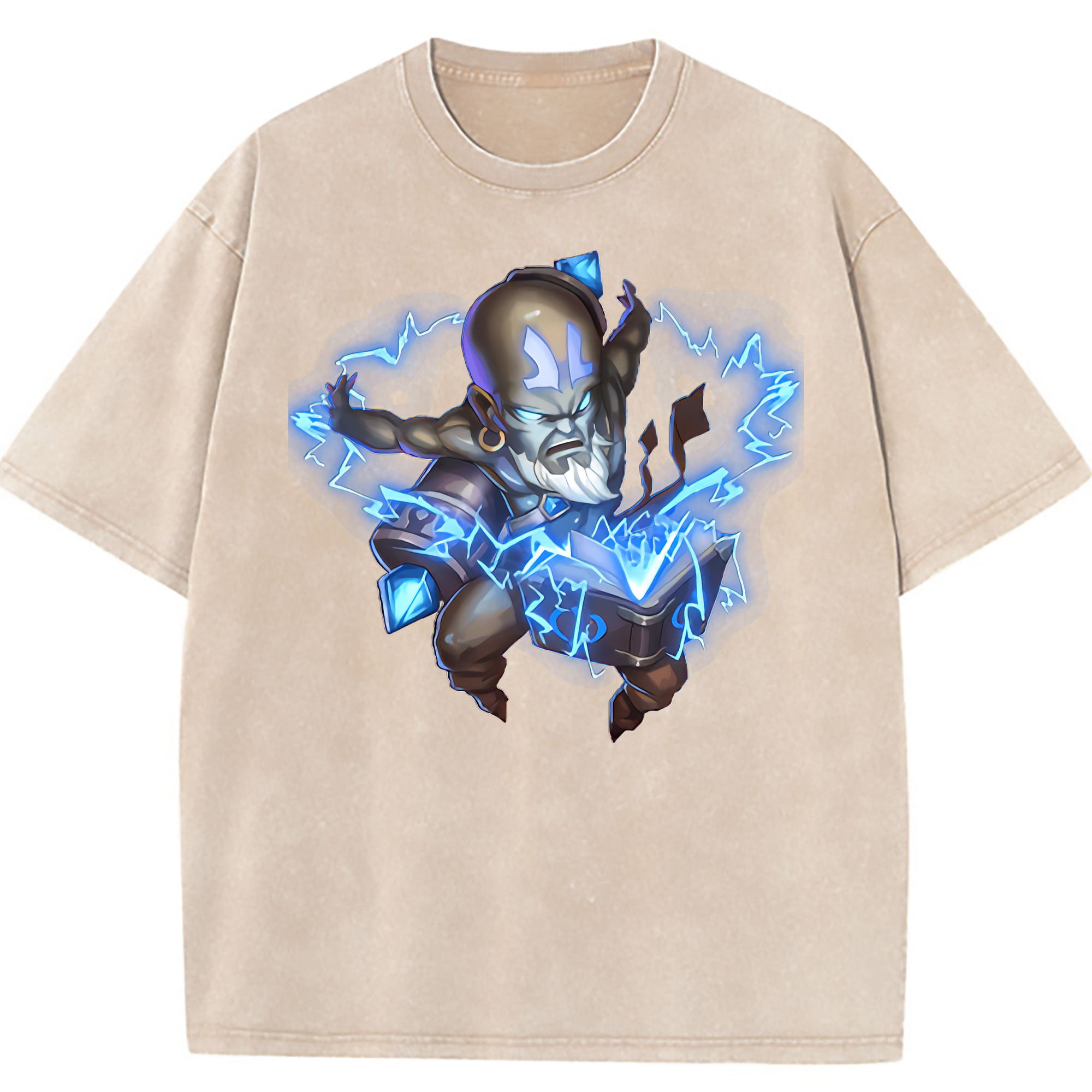 （画像用） リーグ・オブ・レジェンド League of Legends LOL 綿100% ヴィンテージ風 半袖Tシャツ（フロントプリント）