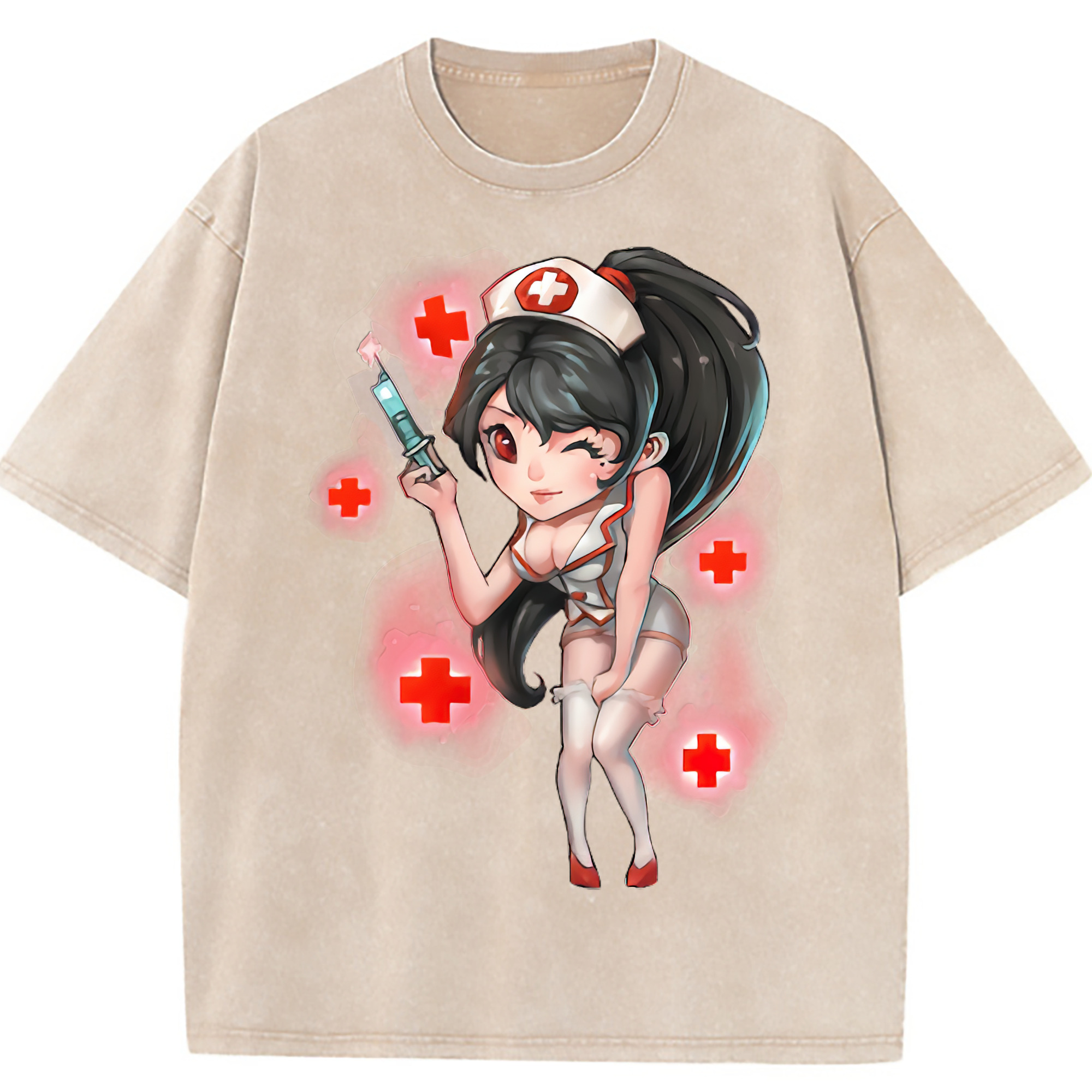 （画像用） リーグ・オブ・レジェンド League of Legends LOL 綿100% ヴィンテージ風 半袖Tシャツ（フロントプリント）