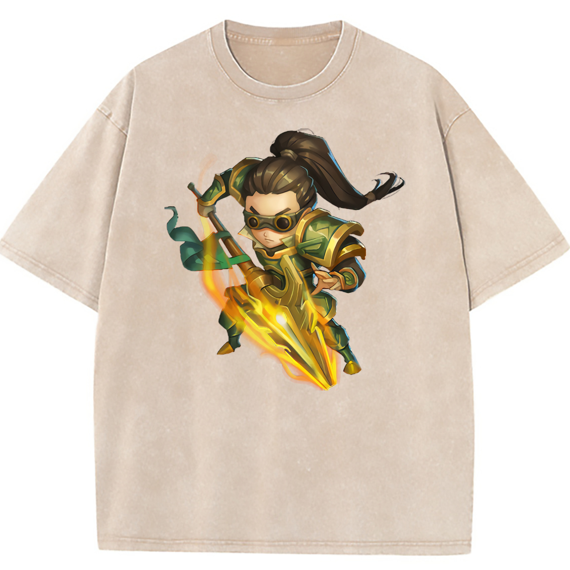 （画像用） リーグ・オブ・レジェンド League of Legends LOL 綿100% ヴィンテージ風 半袖Tシャツ（フロントプリント）