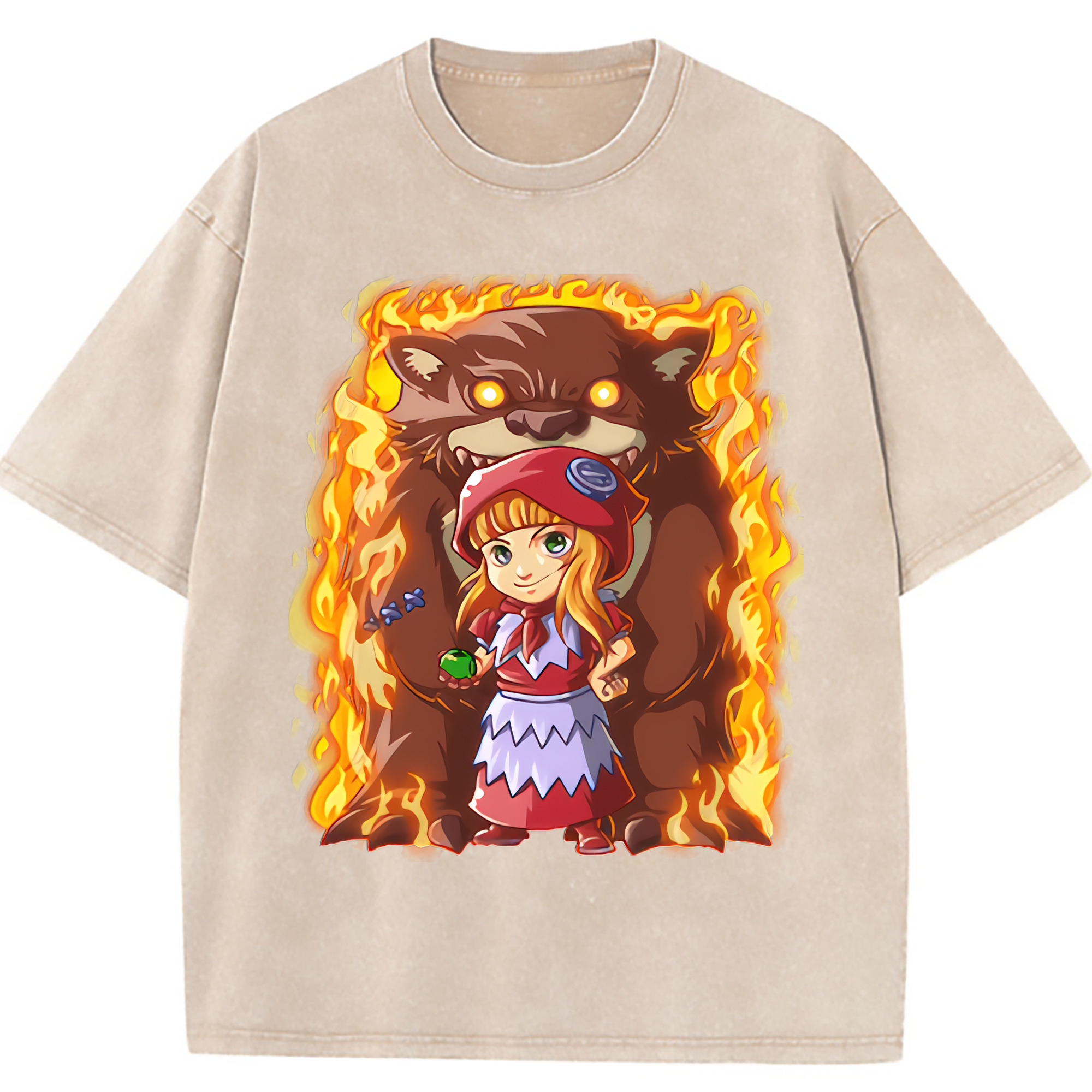 （画像用） リーグ・オブ・レジェンド League of Legends LOL 綿100% ヴィンテージ風 半袖Tシャツ（フロントプリント）