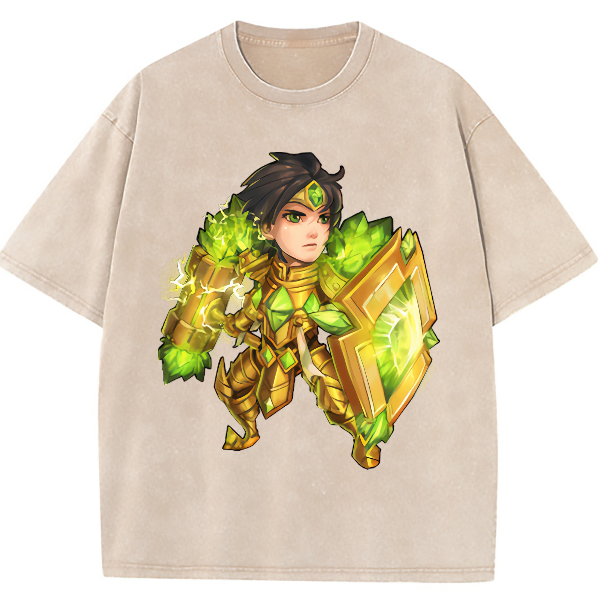 （画像用） リーグ・オブ・レジェンド League of Legends LOL 綿100% ヴィンテージ風 半袖Tシャツ（フロントプリント）