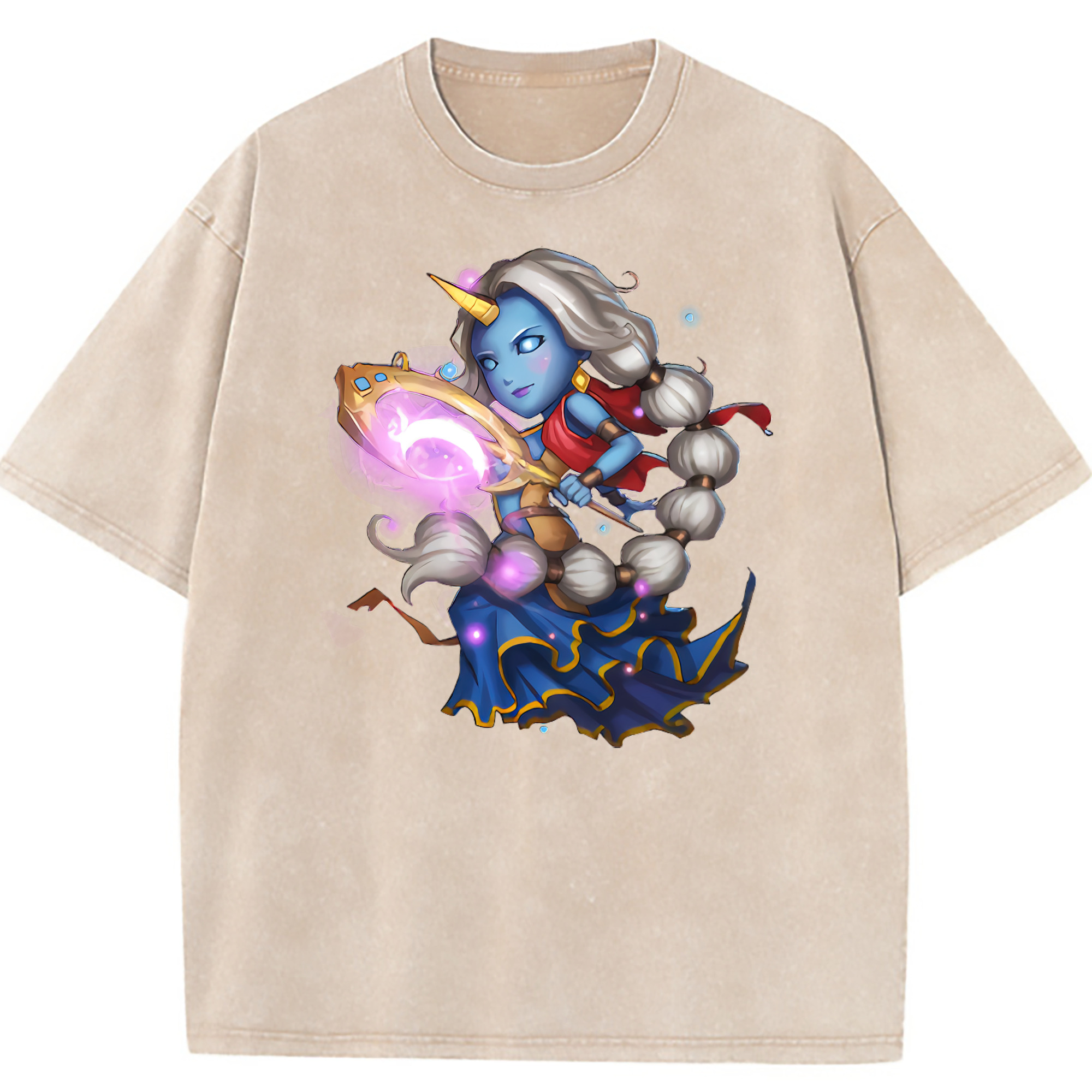 （画像用） リーグ・オブ・レジェンド League of Legends LOL 綿100% ヴィンテージ風 半袖Tシャツ（フロントプリント）